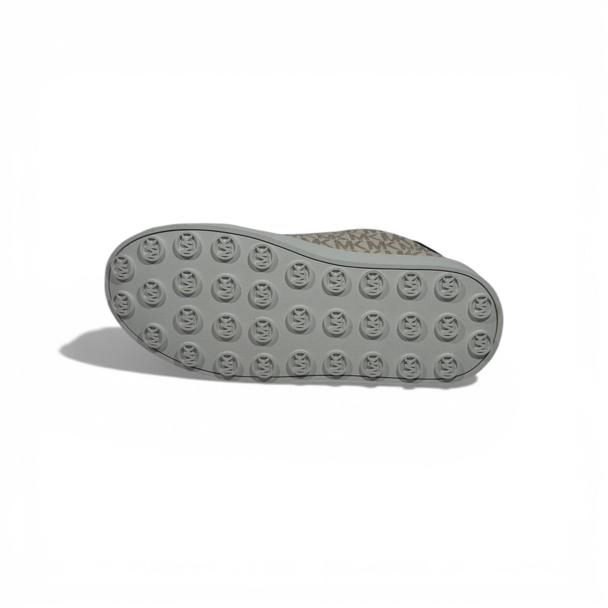 🤍✨ Michael Kors Platform Logo Sneakers – Light Grey Signature Edition ✨🤍