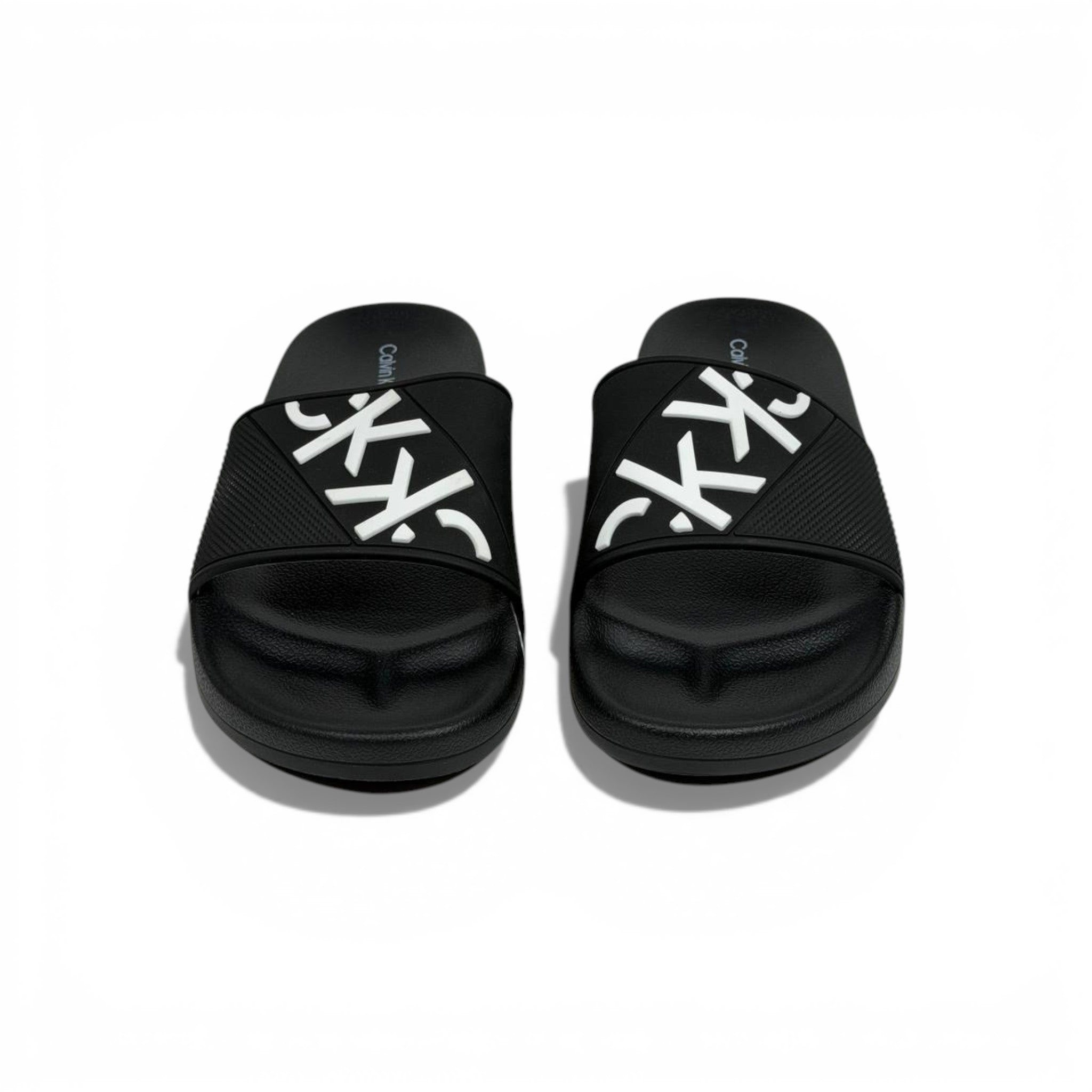 🖤✨ Calvin Klein Jeans Logo Slide Slippers – Black Iconic Style ✨🖤