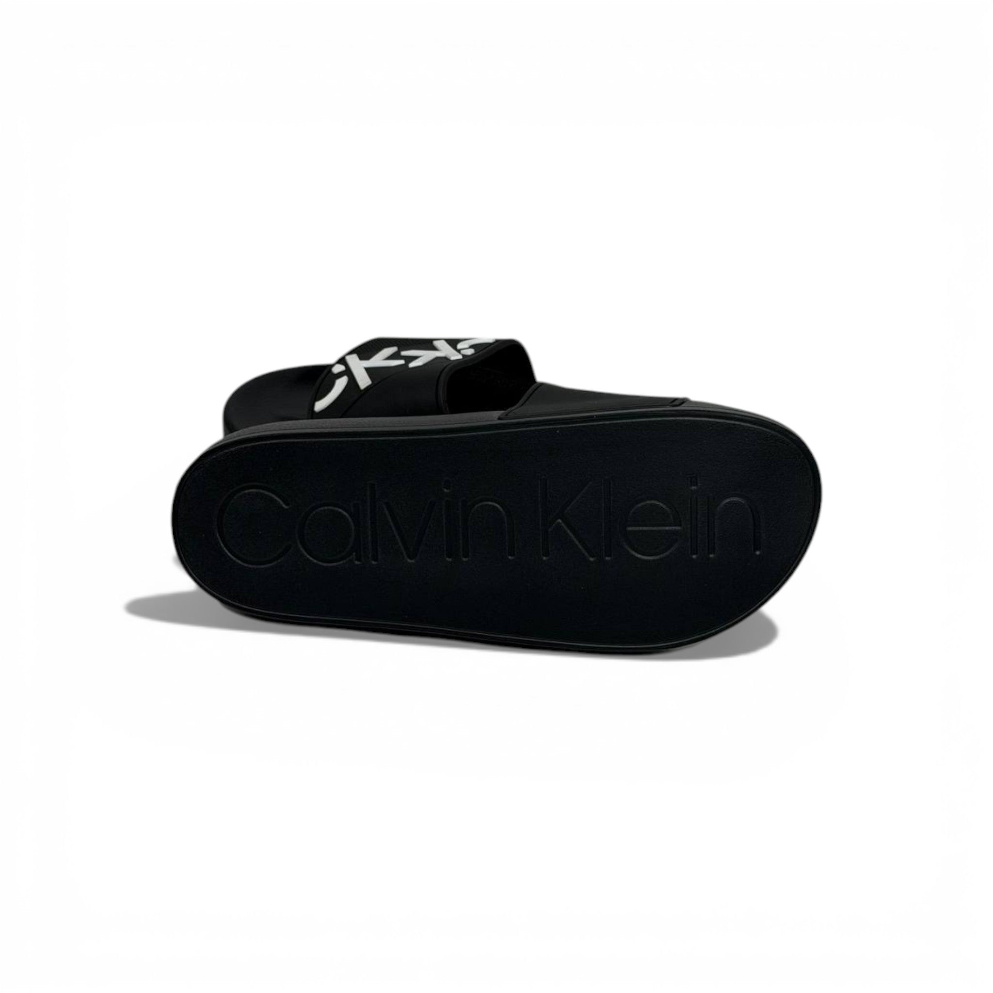 🖤✨ Calvin Klein Jeans Logo Slide Slippers – Black Iconic Style ✨🖤