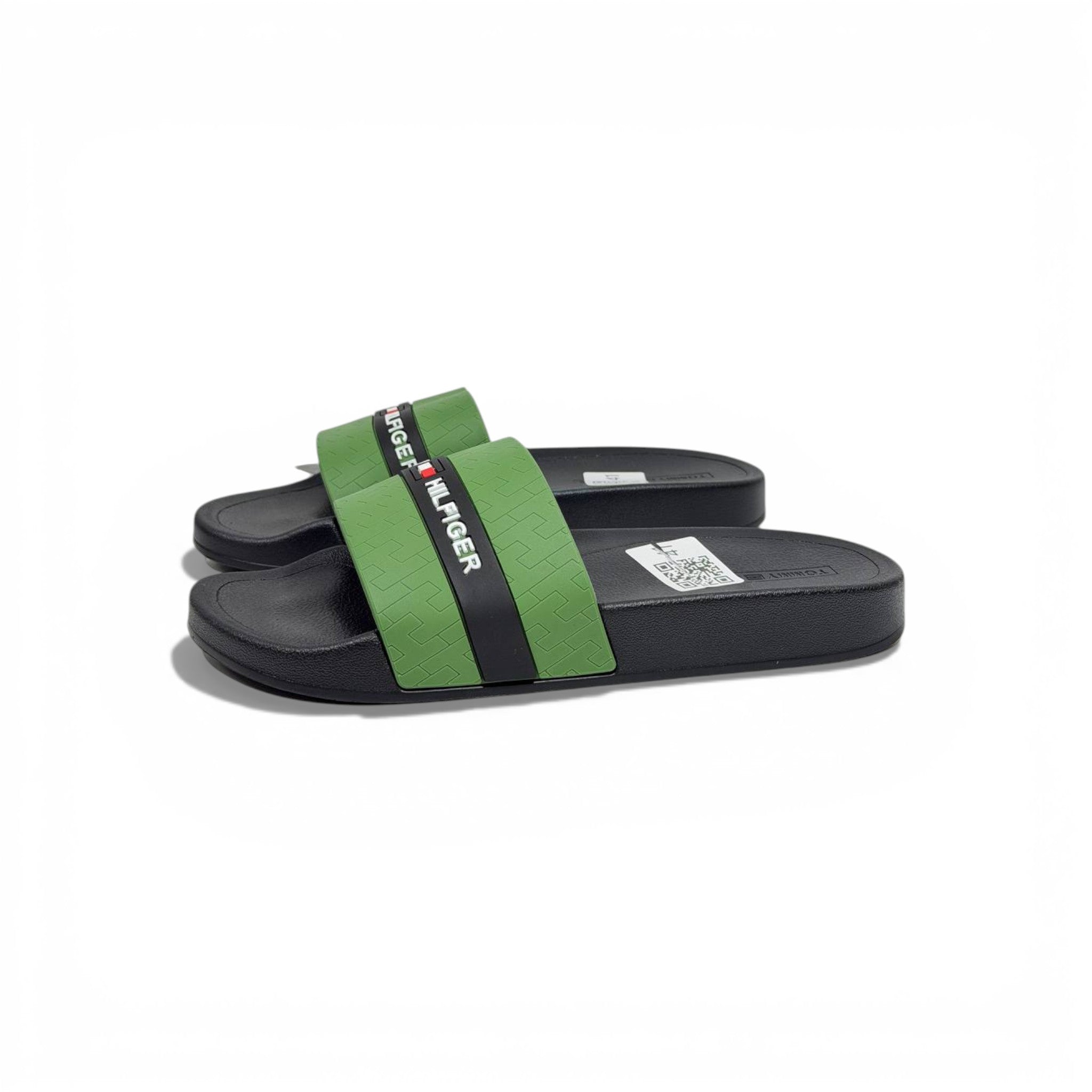 πβ¨ Tommy Hilfiger Logo Slide Slippers β Green Sporty Edition β¨π