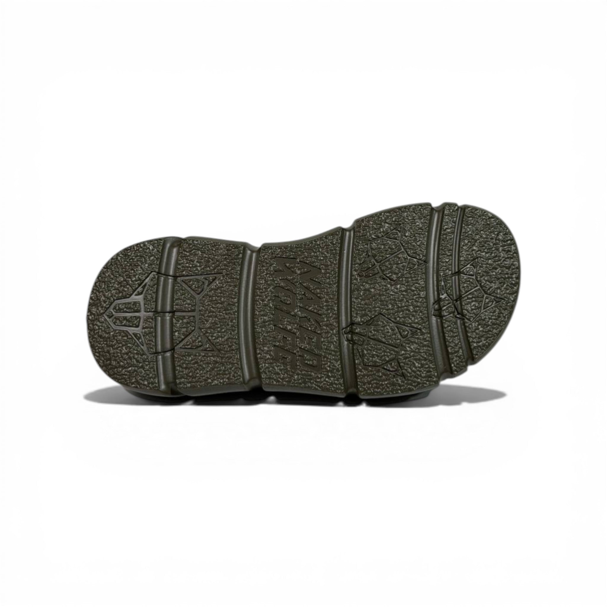 NAKED WOLFE Olive Green Chunky Slide – Bold Streetwear Comfort & Premium Design 👟🔥