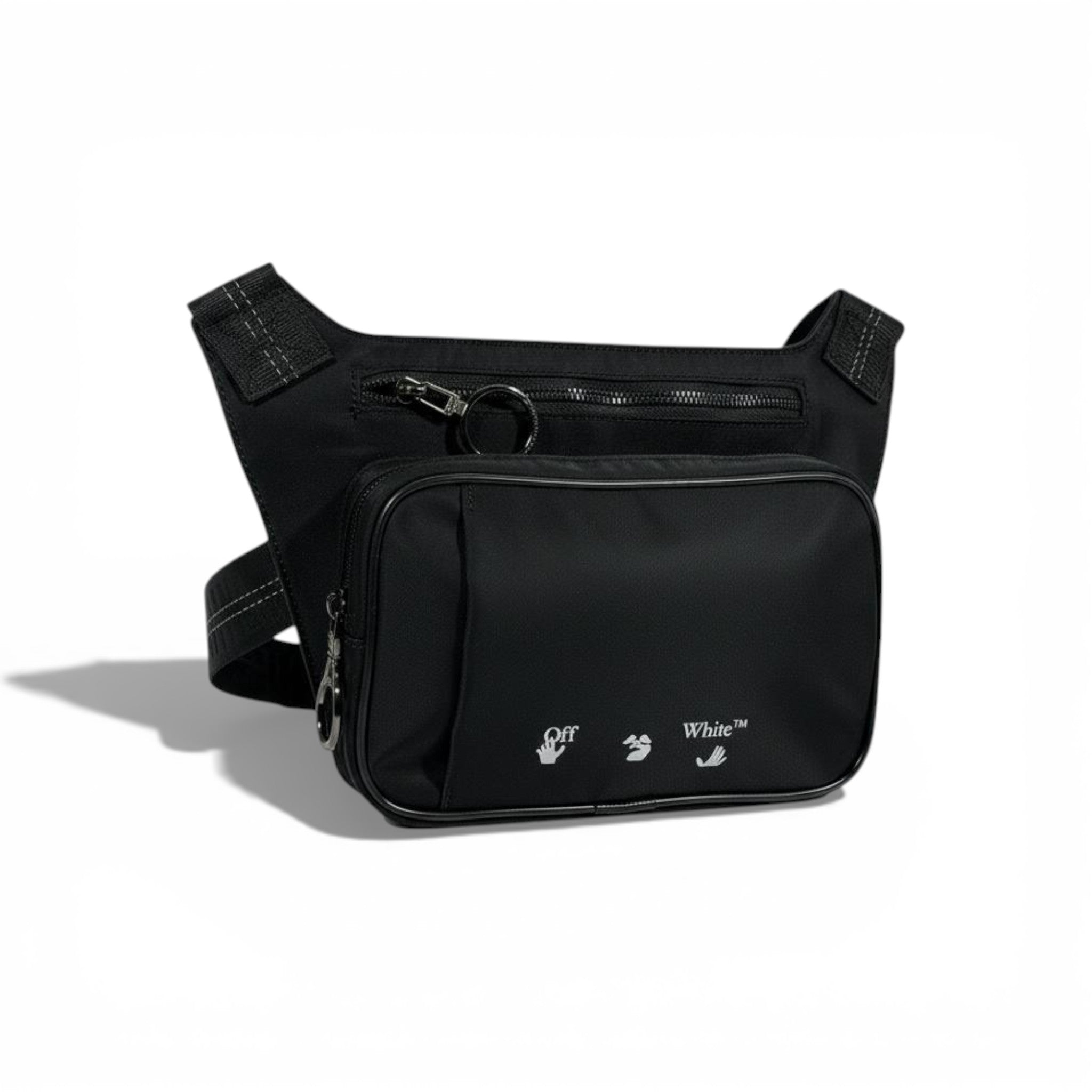 π€π₯ Off-White Utility Waist Bag β Iconic Black π₯π€