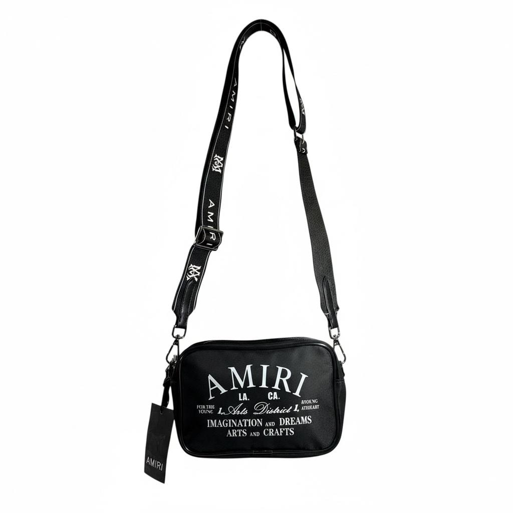 AMIRI Black Crossbody Bag π€π₯ Luxury Streetwear Shoulder Bag β‘π£