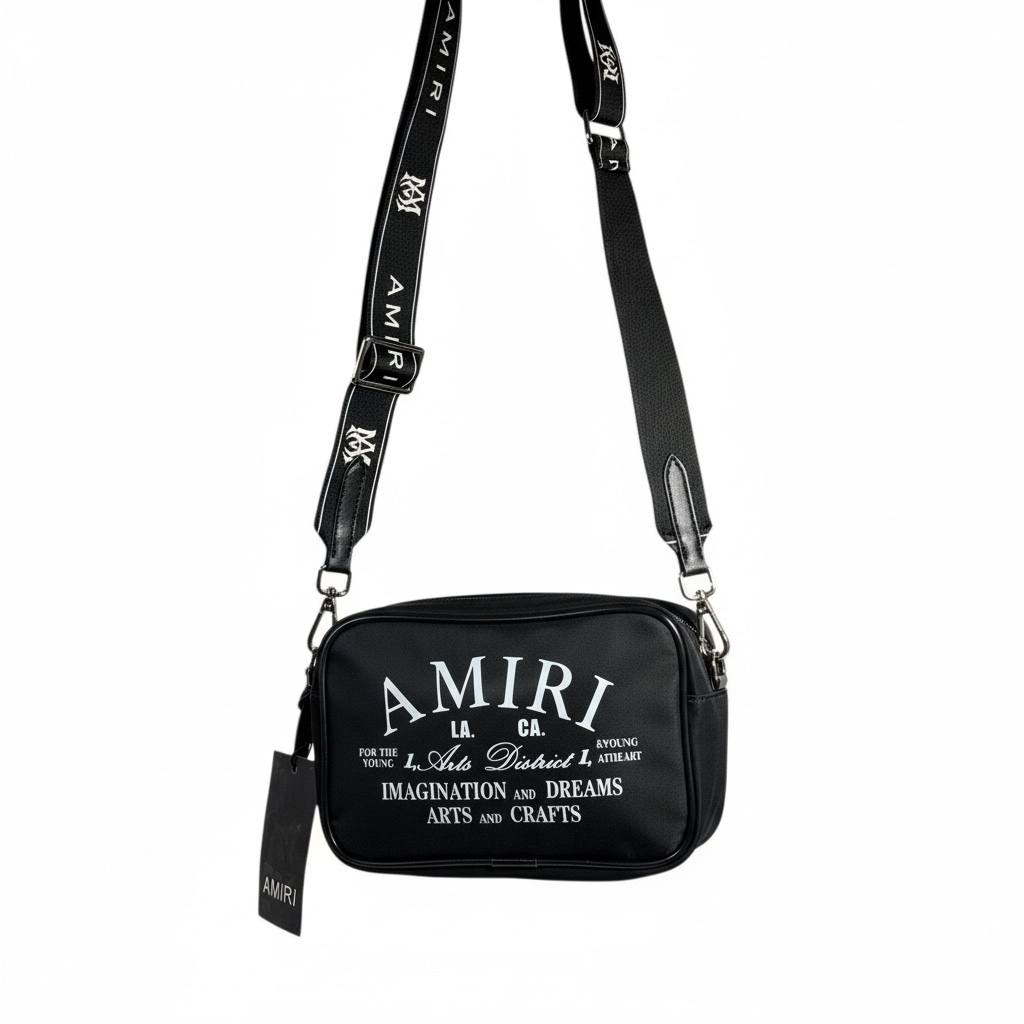 AMIRI Black Crossbody Bag π€π₯ Luxury Streetwear Shoulder Bag β‘π£