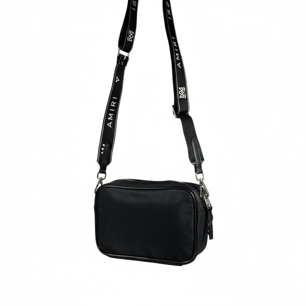 AMIRI Black Crossbody Bag 🖤🔥 Luxury Streetwear Shoulder Bag ⚡💣