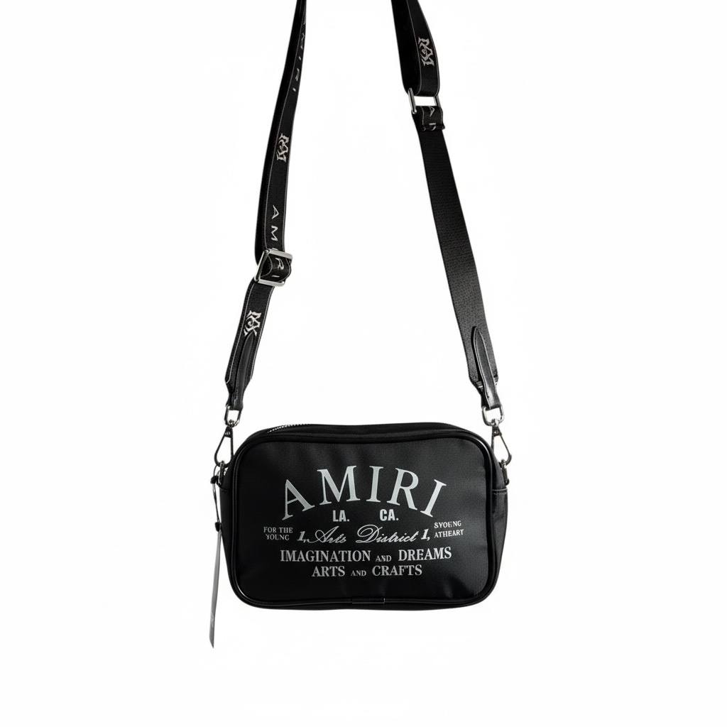 AMIRI Black Crossbody Bag π€π₯ Luxury Streetwear Shoulder Bag β‘π£