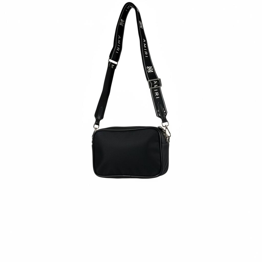 AMIRI Black Bandana Print Crossbody Bag π€π₯ Luxury Street Shoulder Bag πβ‘