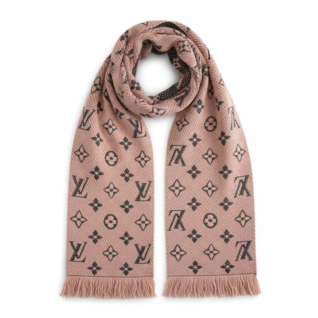 Louis Vuitton Pink Monogram Scarf 🧣💗 Iconic Luxury Style 💎🔥
