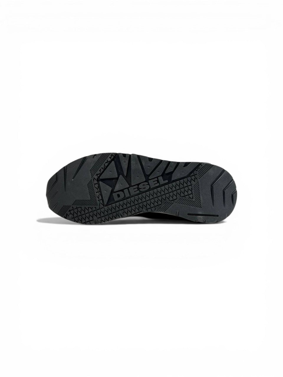 Diesel Black Slip-On Sneakers – Bold Logo Print, Lightweight Knit Trainer