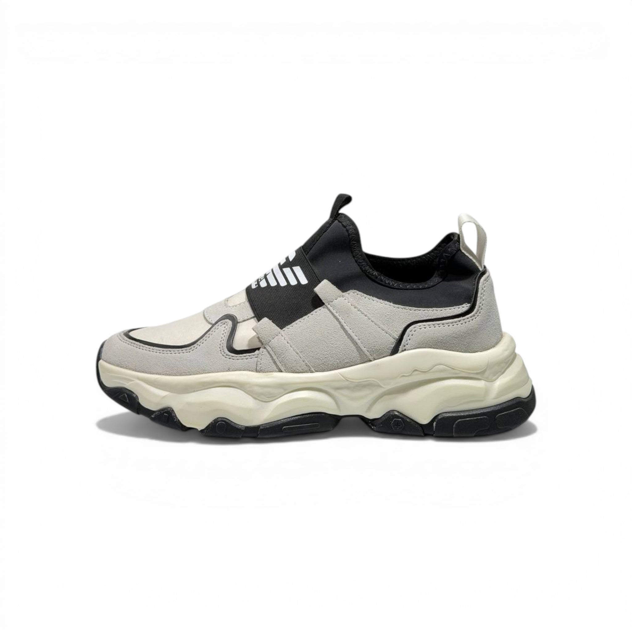 EMPORIO ARMANI Two-Tone Chunky Sneakers 👟⚡ | Bold Street Luxury & Slip-On Comfort