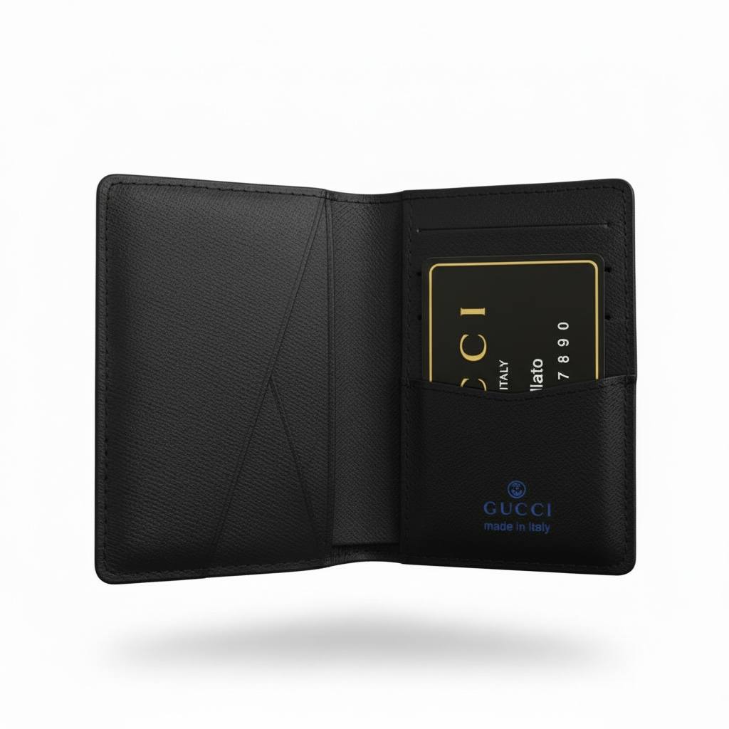 GUCCI GG Supreme Black Card Holder π€π₯ | Sleek Vintage Luxury Essential