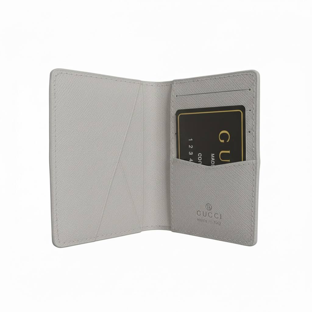 GUCCI Embossed white Card Holder π©Άβ¨ | Minimal Luxury Everyday Essential