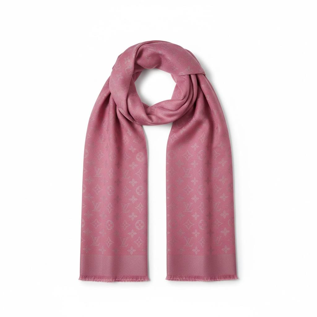 Louis Vuitton Monogram Pink Luxury Scarf 💗✨👑