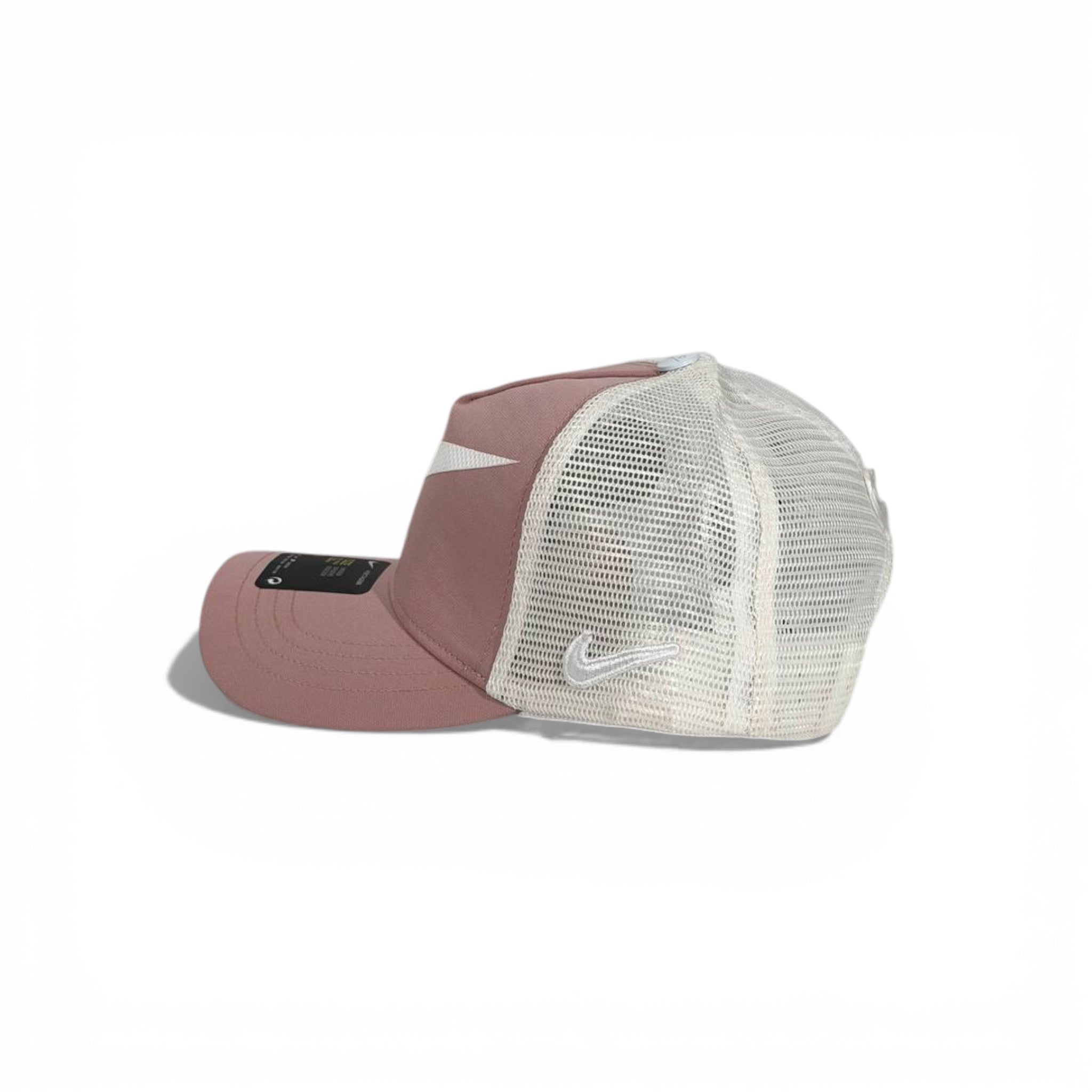 🧢 Nike Swoosh Blush Pink Trucker Baseball Cap 🌸🤍