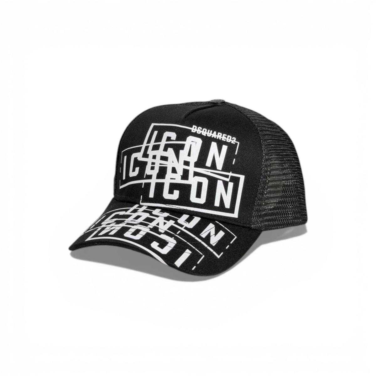 🧢 Dsquared2 ICON Graphic Black Trucker Cap 🖤🔥