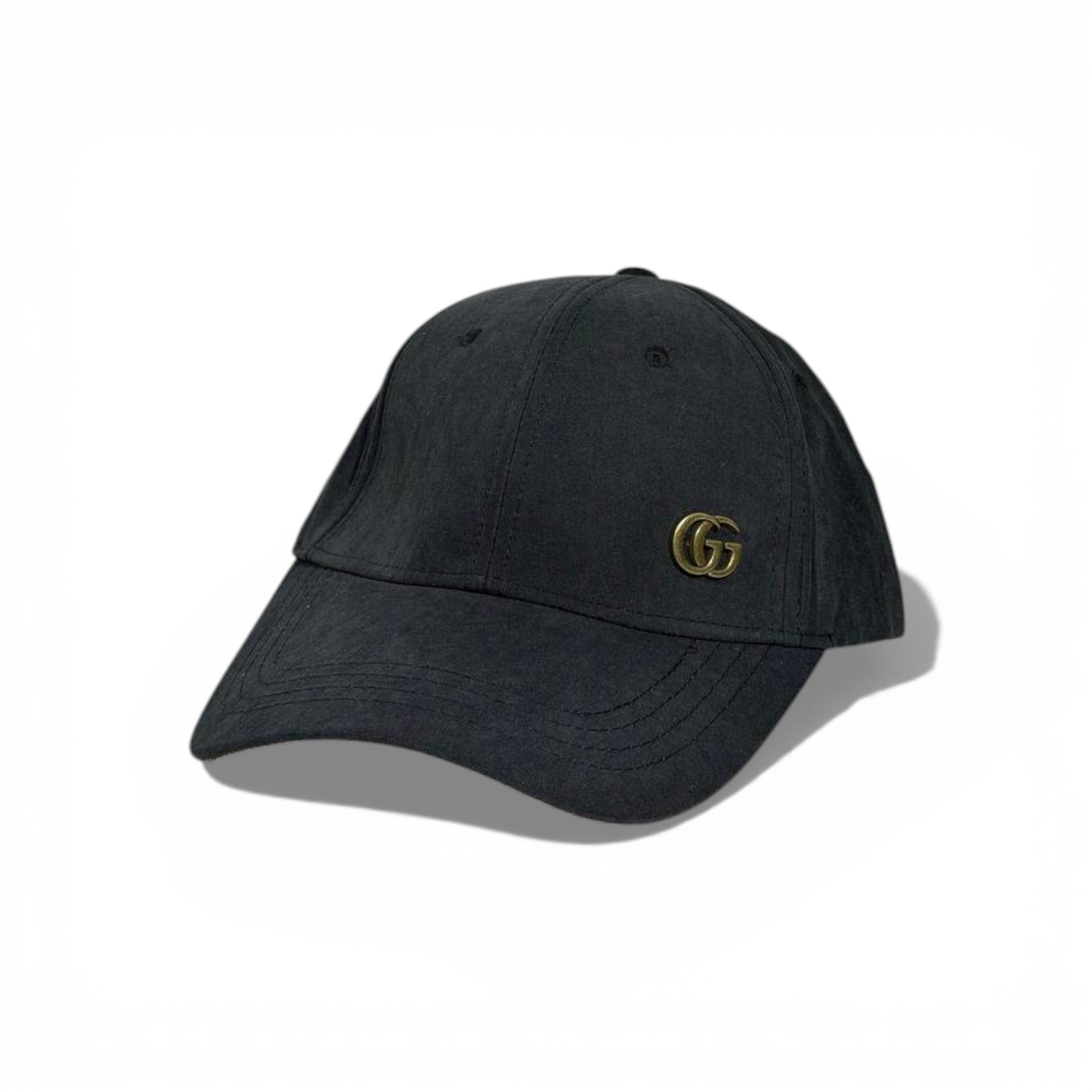🖤✨ Gucci Black Suede GG Logo Baseball Cap 🧢🔥