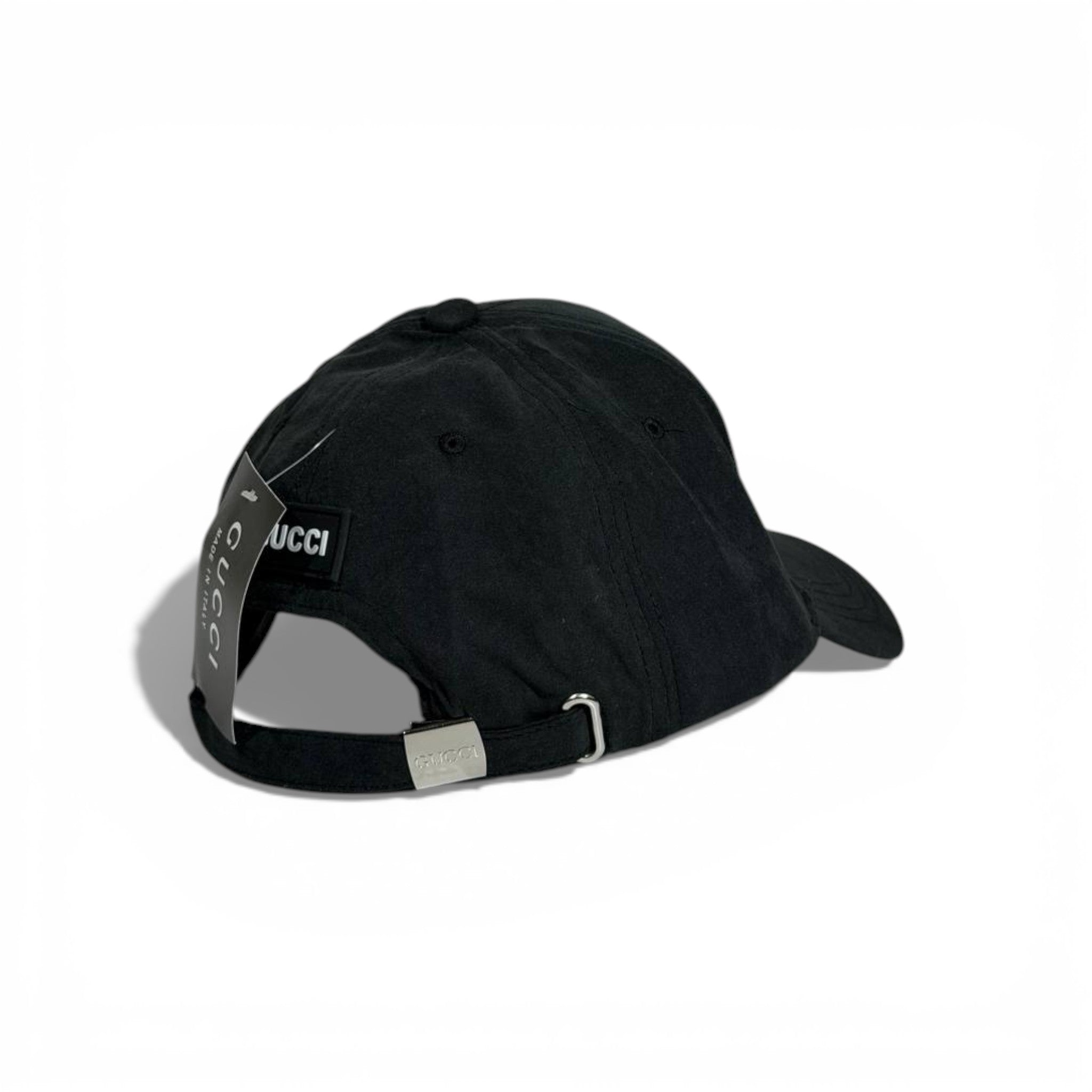 🖤✨ Gucci Black Suede GG Logo Baseball Cap 🧢🔥
