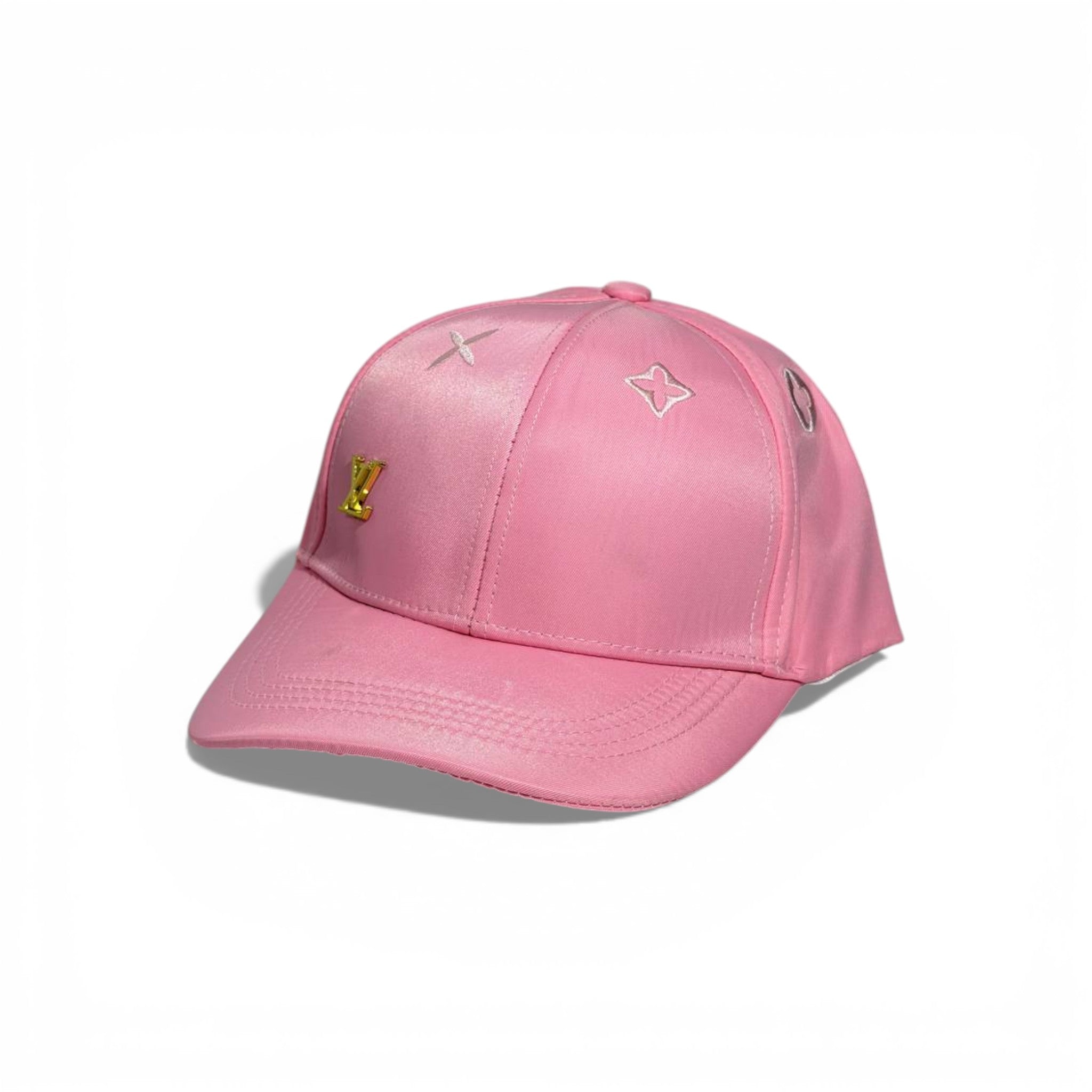 💗 Louis Vuitton Pink Satin Signature Baseball Cap ✨