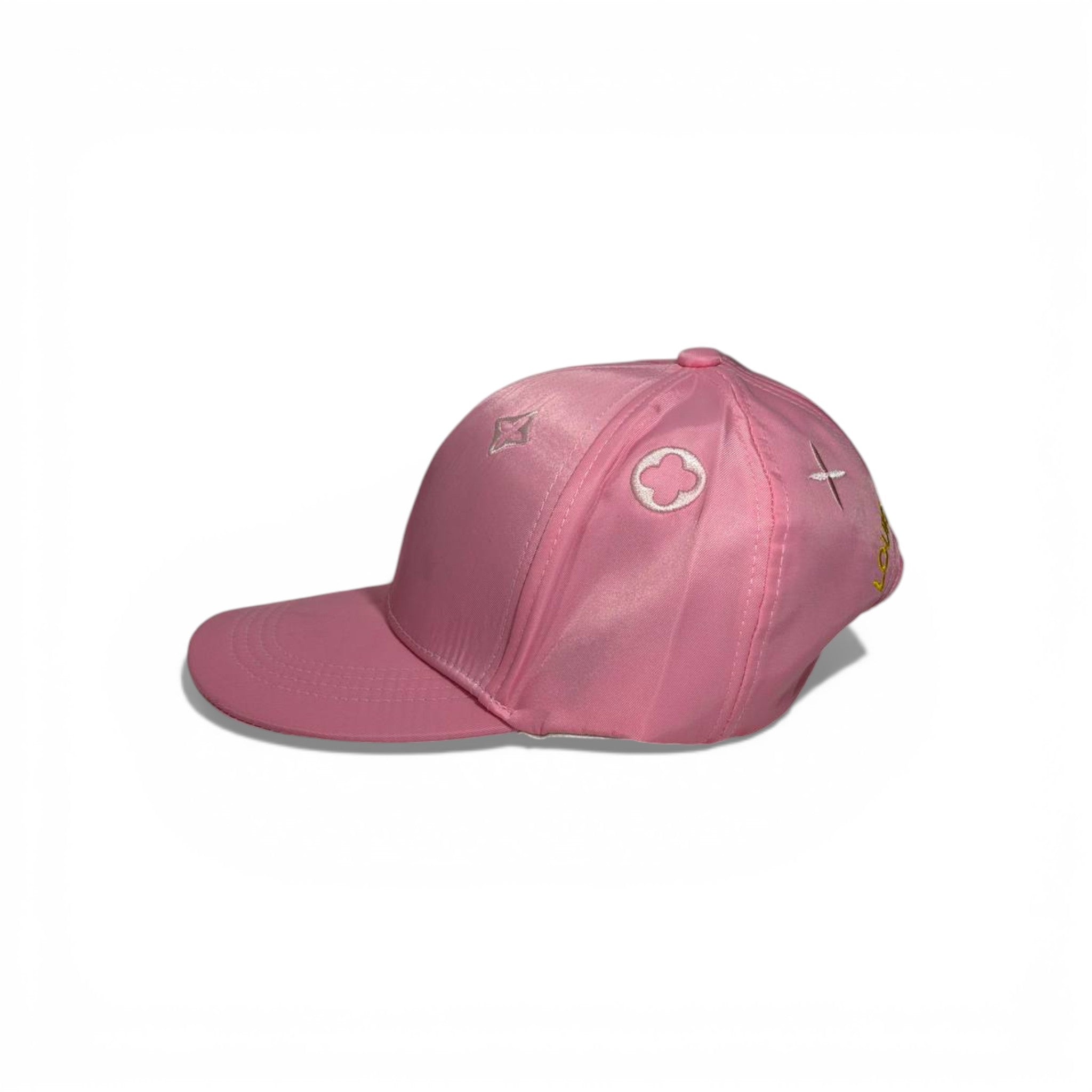 💗 Louis Vuitton Pink Satin Signature Baseball Cap ✨