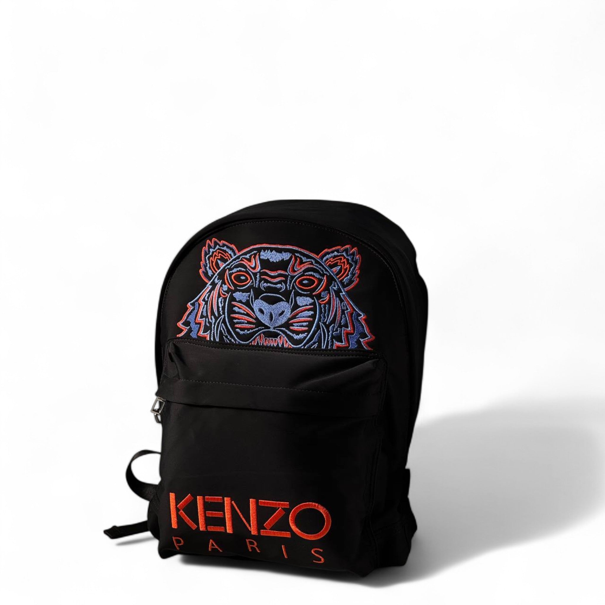 Kenzo Paris Tiger Backpack β Black with Fiery Orange Embroidery π―π₯π€
