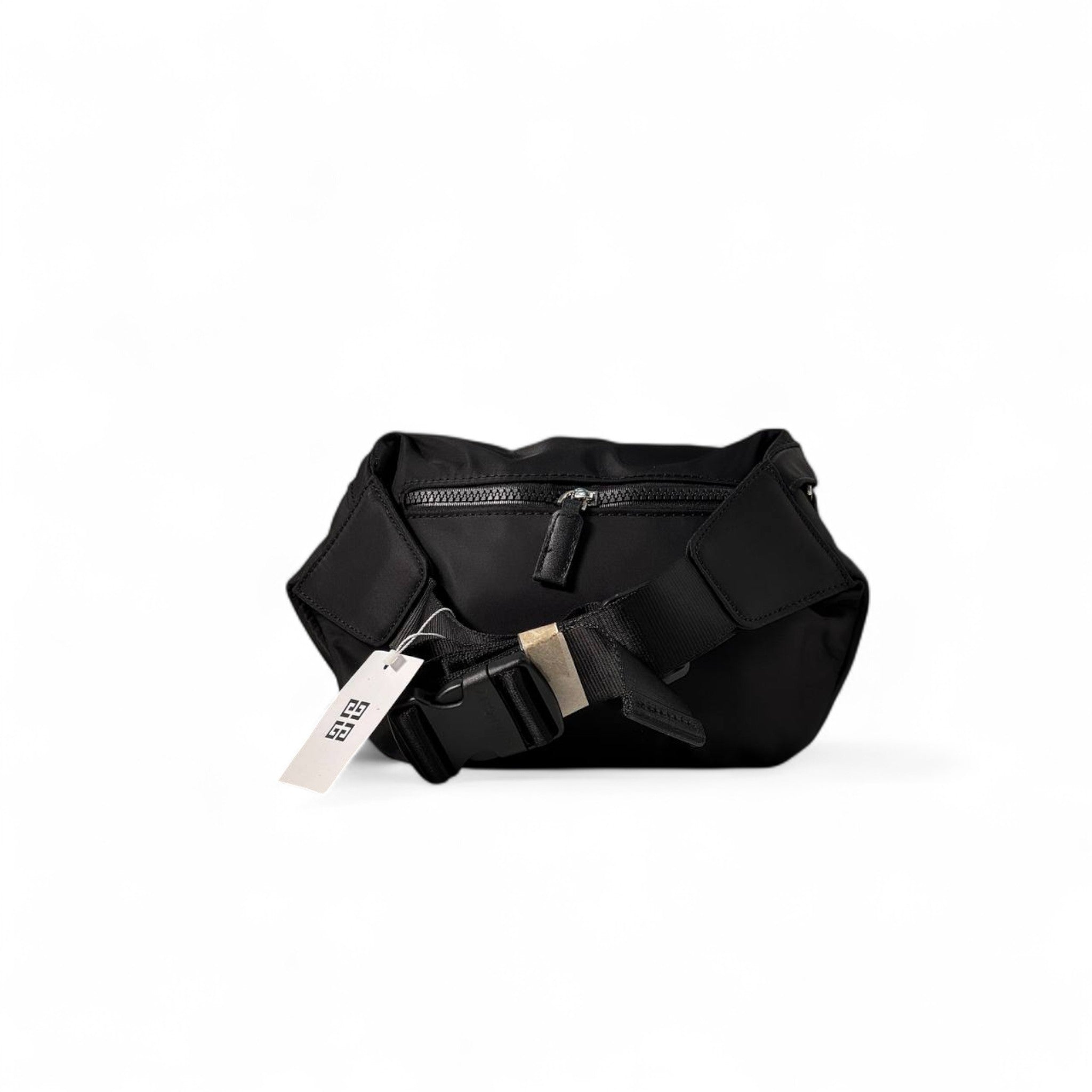 🖤 Givenchy Black Belt Bag – Minimalist Logo Edition 🎩✨