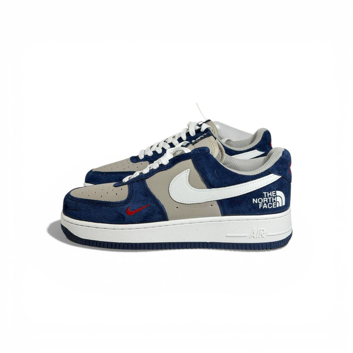 ๐๐ฅ Nike Air Force 1 x The North Face โ Navy & Grey Streetwear Edition ๐๐ค