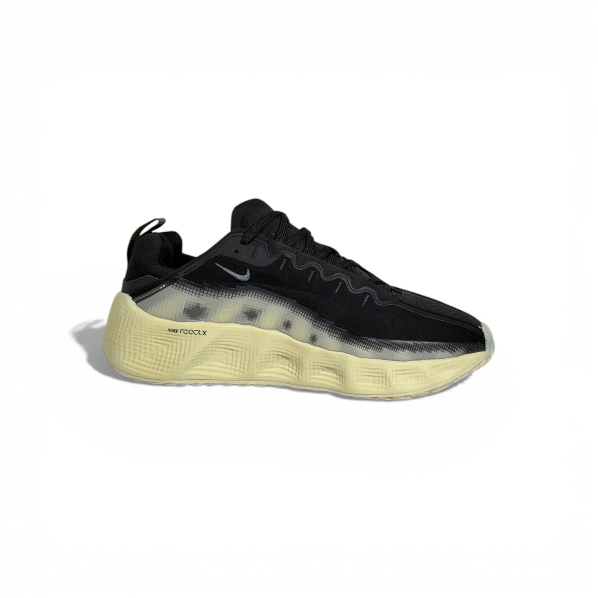 ⚡👟 Nike Futuristic Performance Sneakers – Black with Translucent Sole 🖤✨