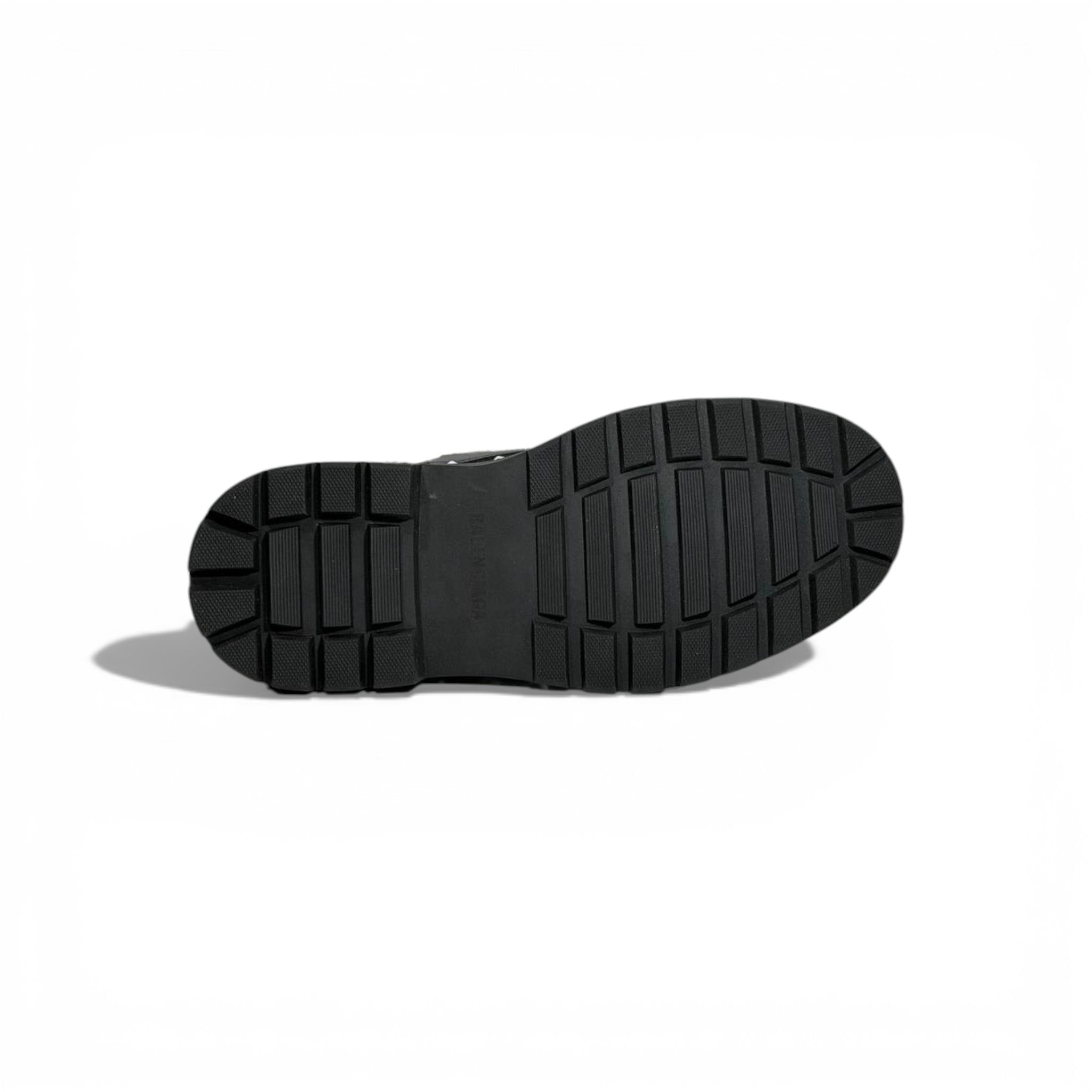 Balenciaga Studded Combat Boots – Black Leather Statement Design