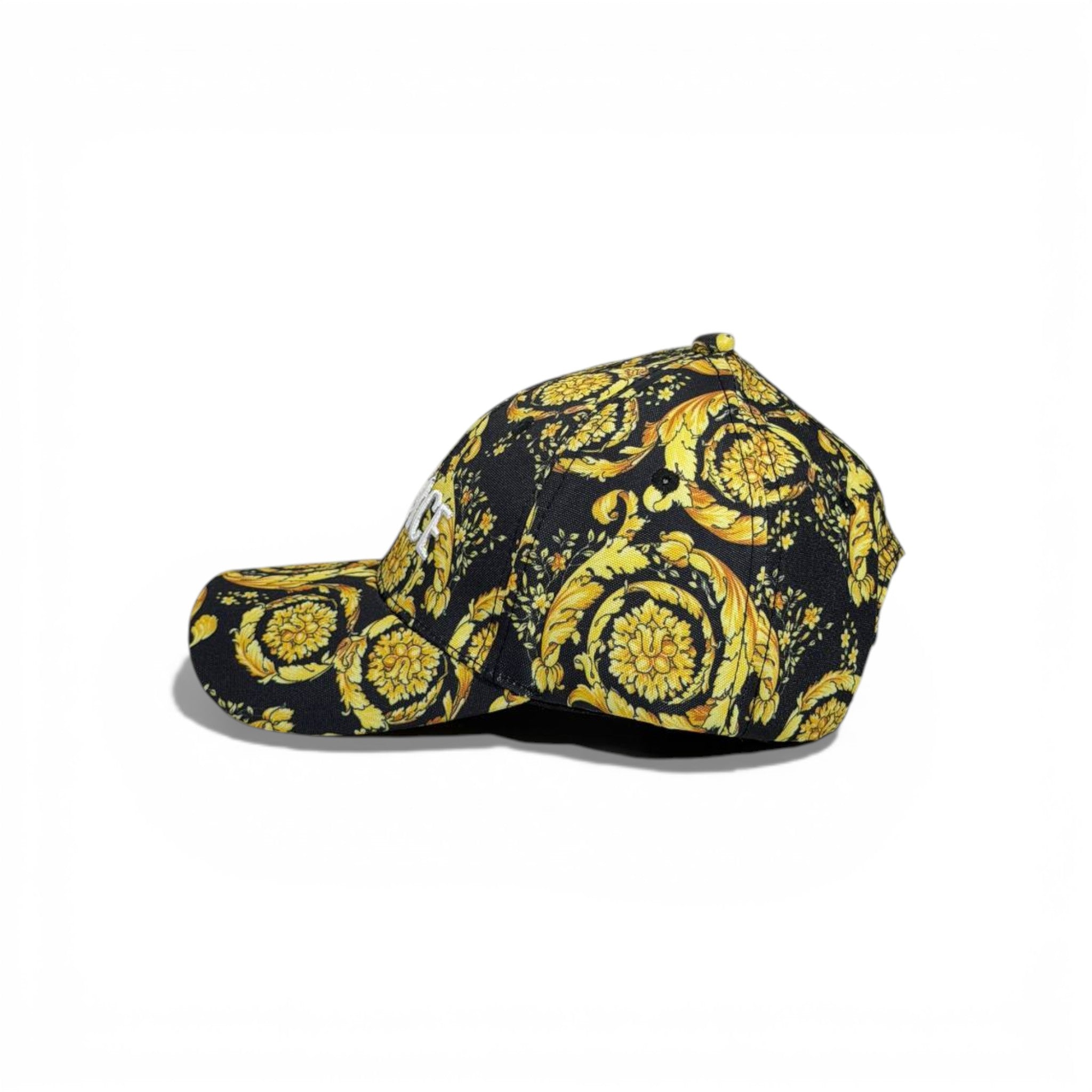 🧢 Versace Black & Gold Baroque Cap – Luxury Signature Style ✨👑