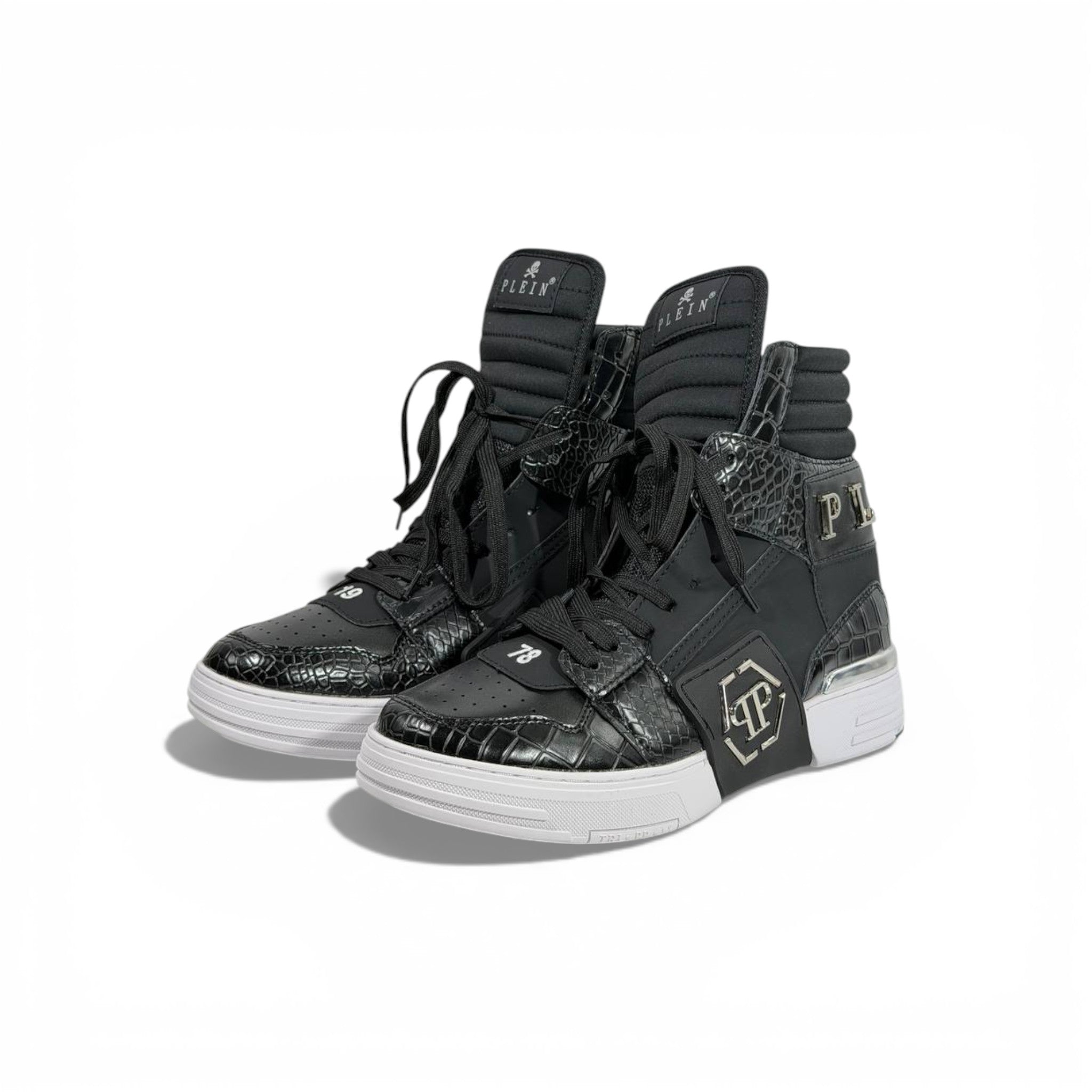 π Philipp Plein All-Black High-Top Sneakers β Iconic Luxury π€π₯