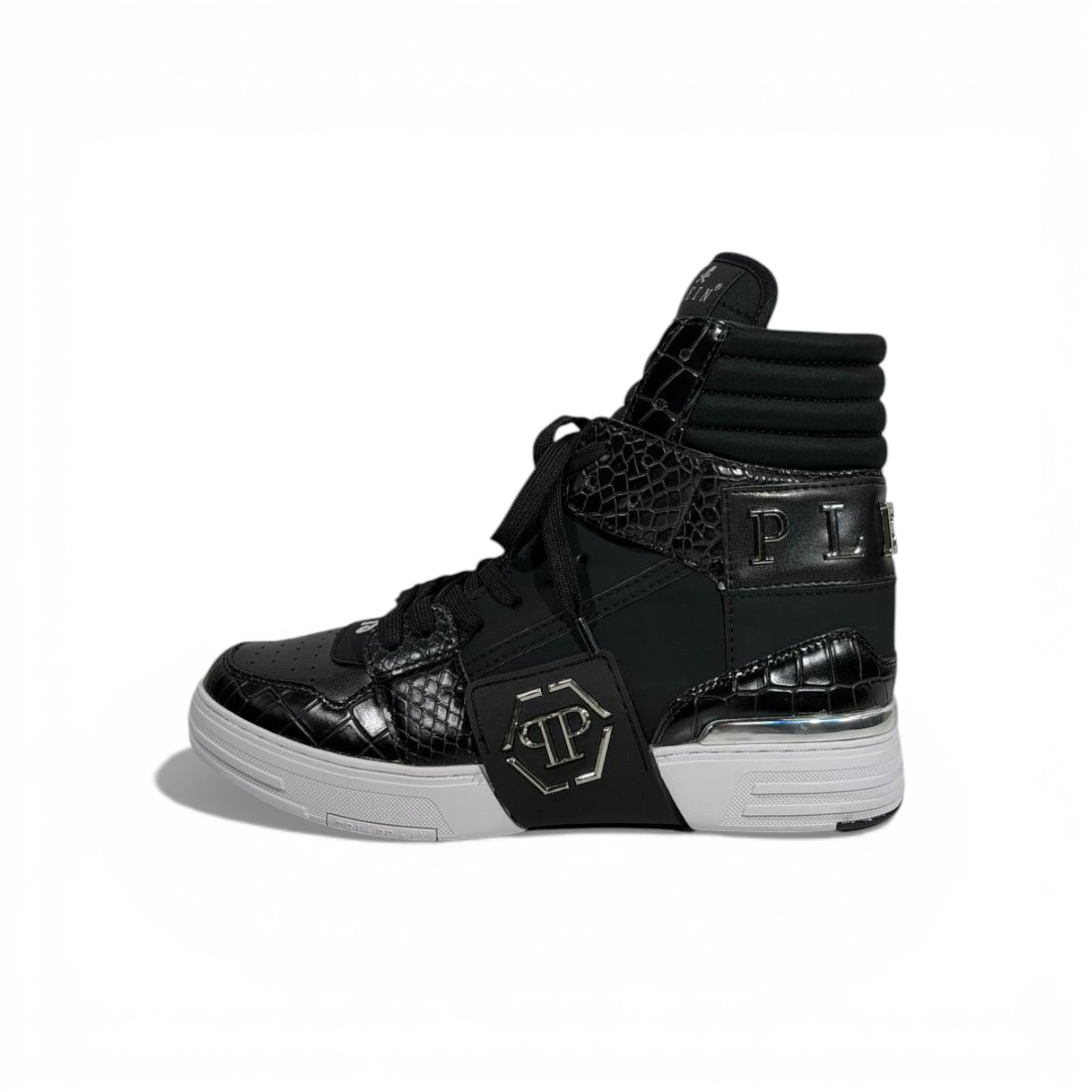 π Philipp Plein All-Black High-Top Sneakers β Iconic Luxury π€π₯