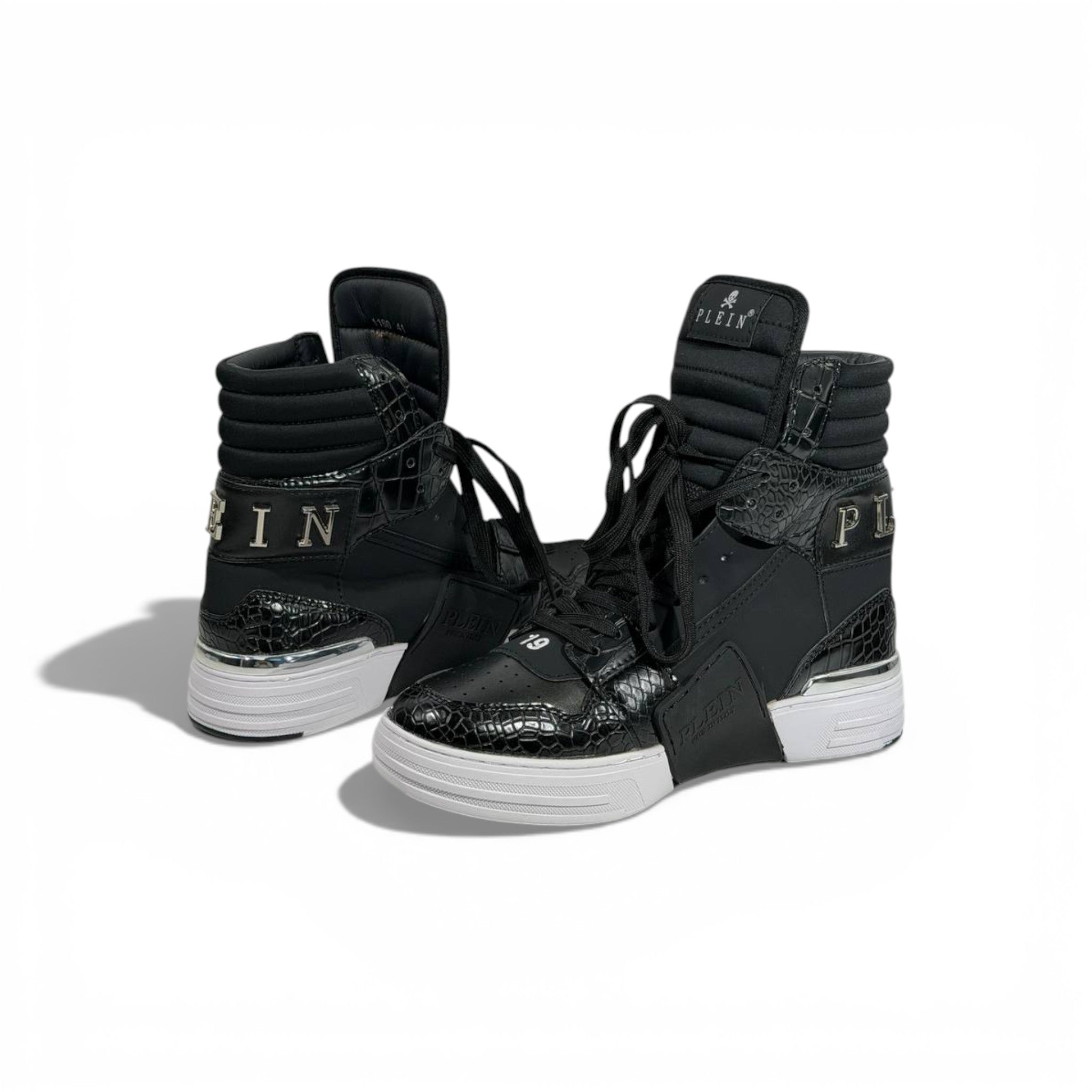 π Philipp Plein All-Black High-Top Sneakers β Iconic Luxury π€π₯