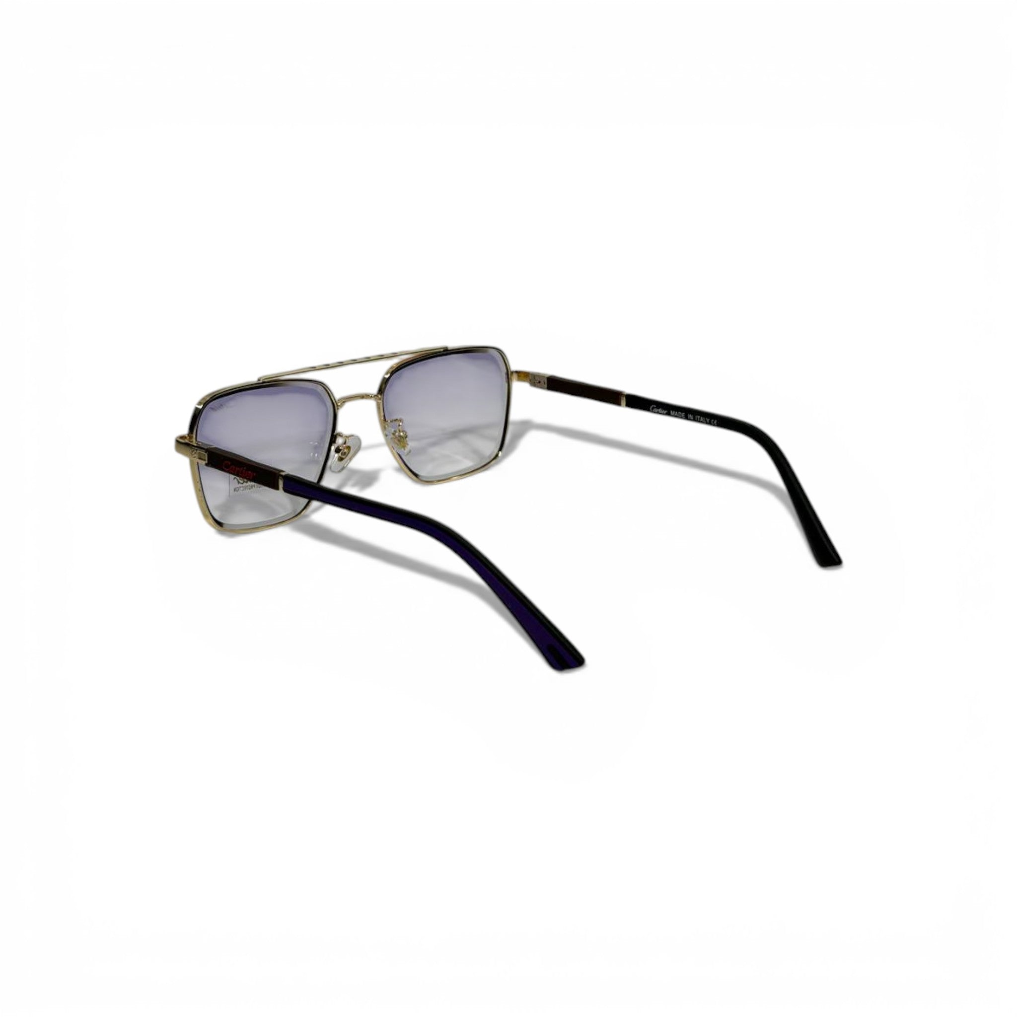 🕶️👑 Cartier Gold Square Sunglasses with Grey Gradient Lenses 👑🕶️