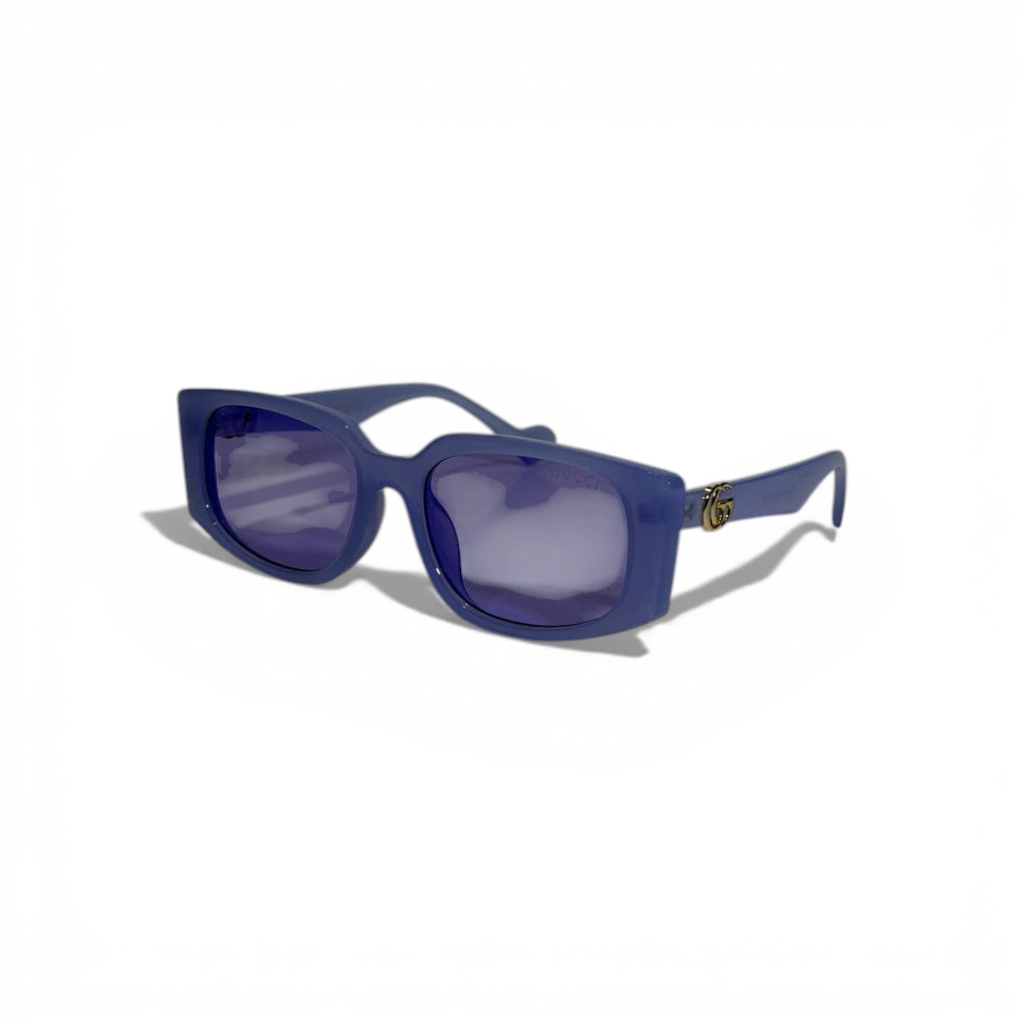 🕶️💙 Gucci Blue Rectangular Sunglasses with GG Logo 💙🕶️