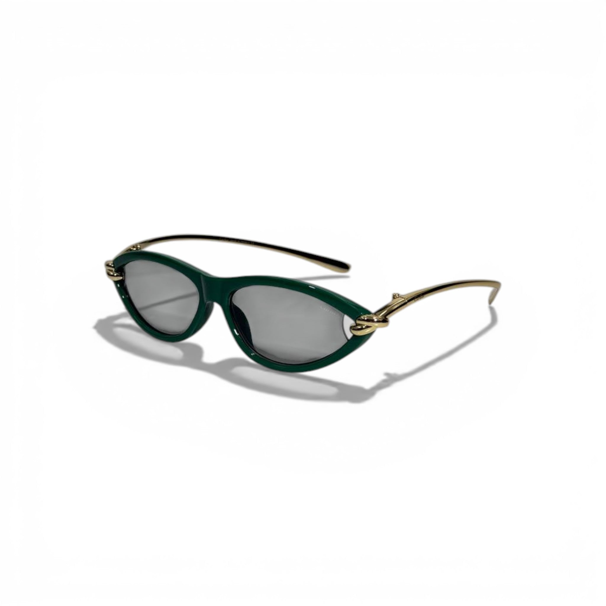 Cartier Square Sunglasses – green & Gold Polarized Luxury 🕶️✨