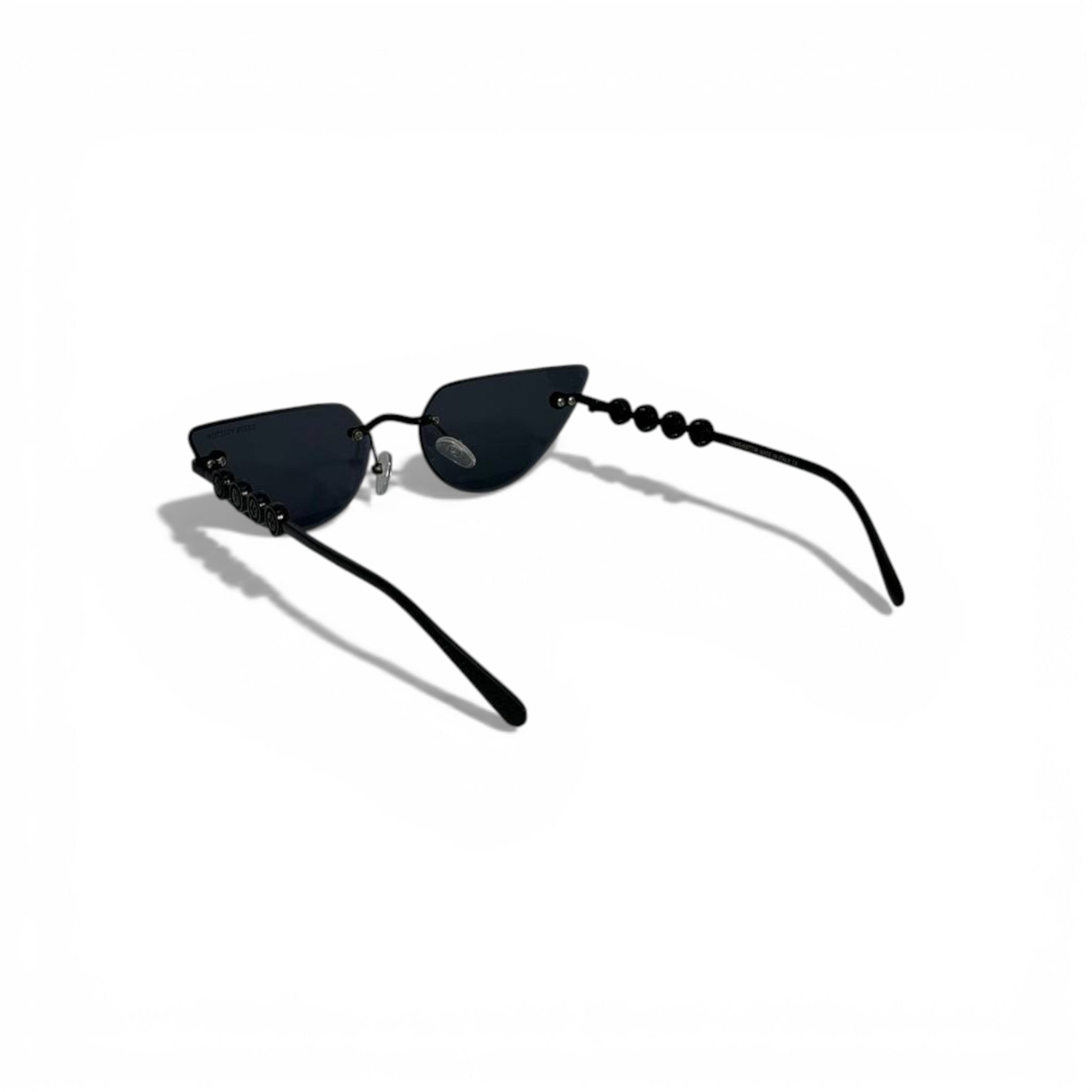 Louis Vuitton Rimless Cat Eye Sunglasses Black Luxury Style π€π