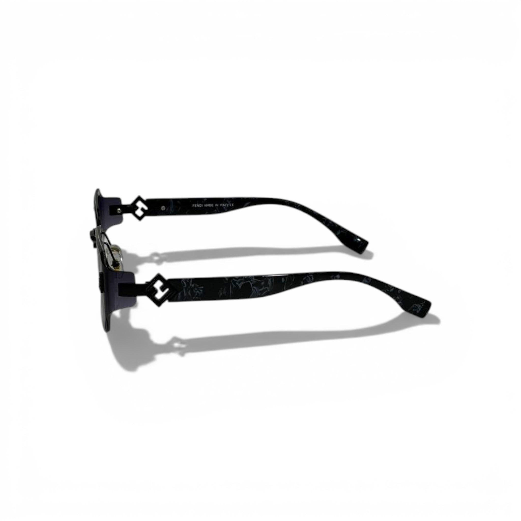 FENDI Rimless Square Sunglasses Black Gradient Lenses Luxury Style π€β¨π