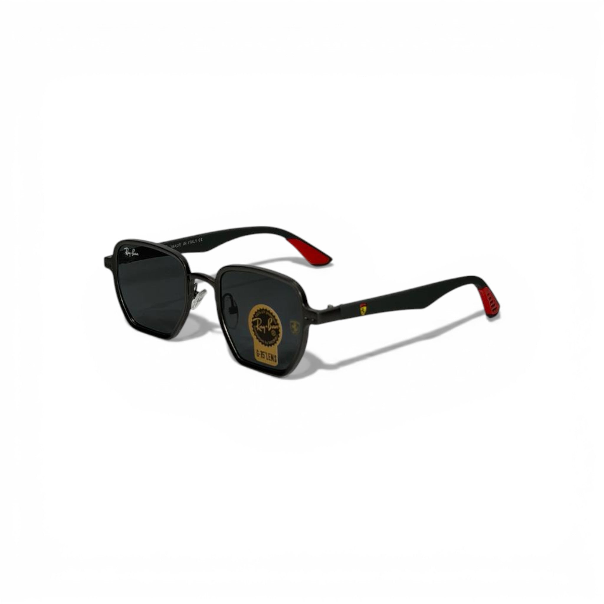 Ray-Ban Ferrari Square Polarized Sunglasses Black Sport Luxury π€ποΈπ