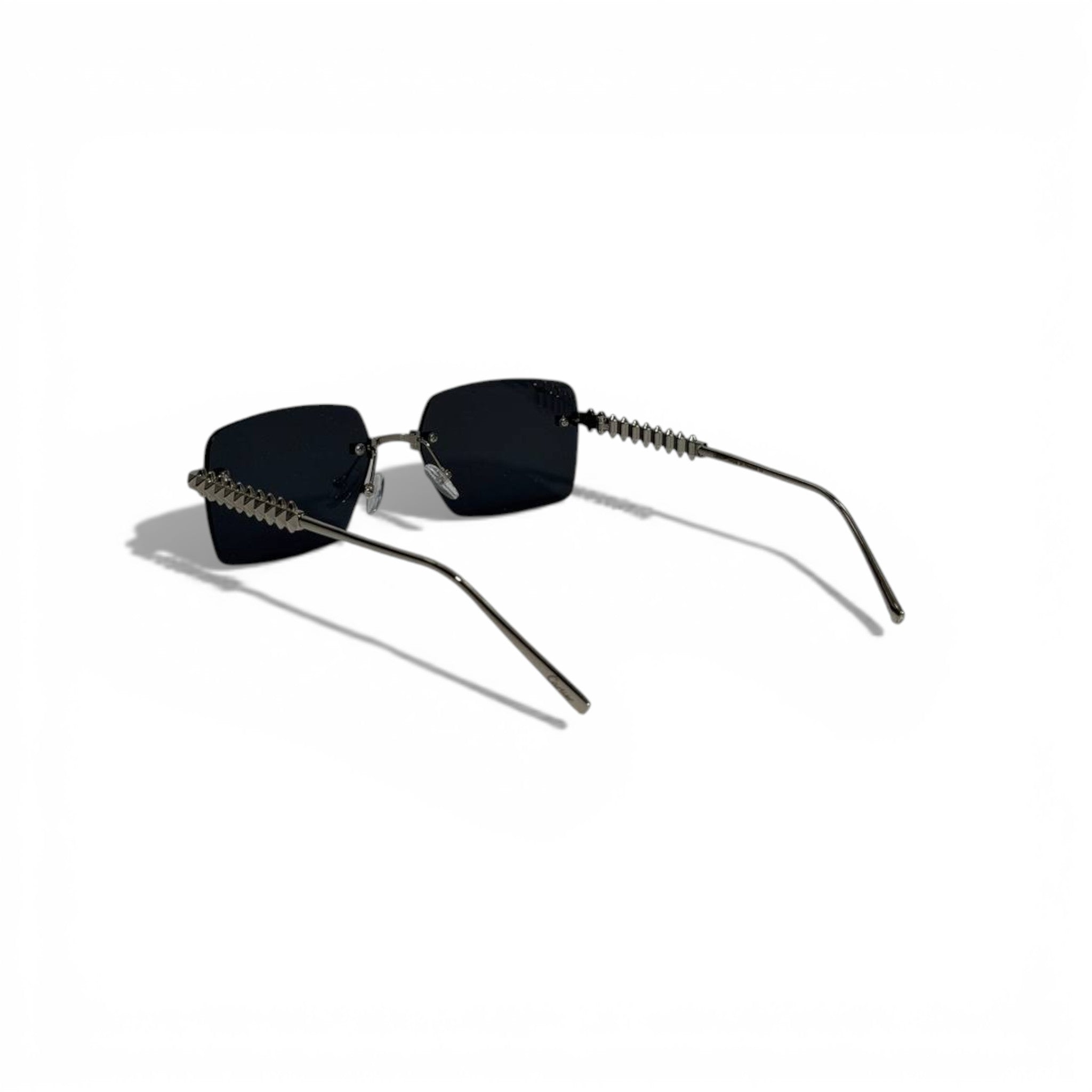 Cartier Rimless Studded Sunglasses Black Luxury Statement π€β¨π