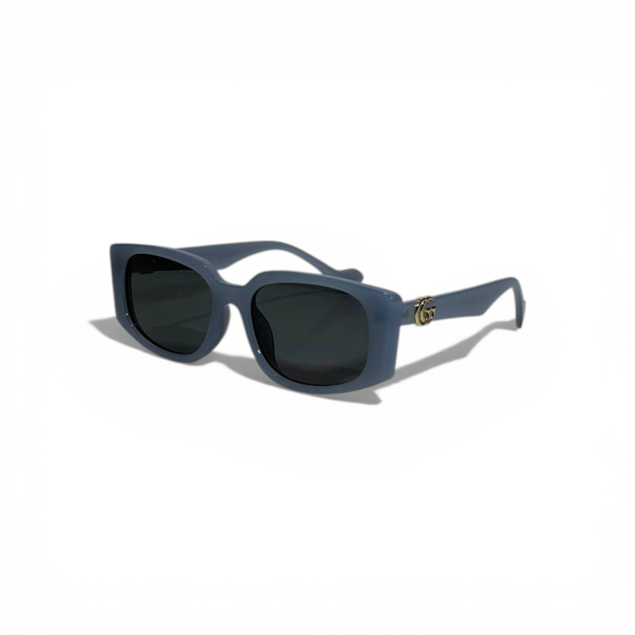 Gucci Square Sunglasses Blue Frame Dark Lenses Luxury Style ππΆοΈβ¨