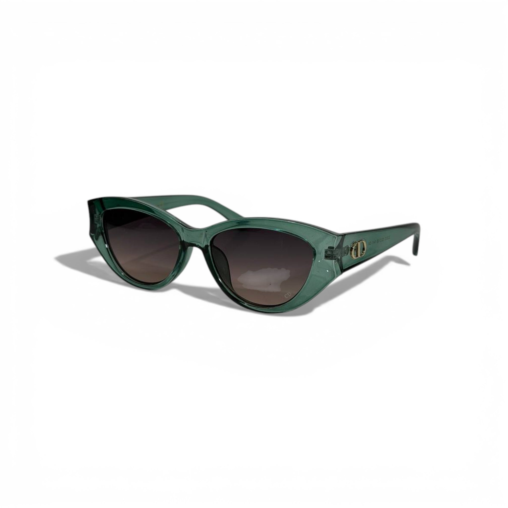 DIOR Green Transparent Signature Sunglasses – Modern Elegance 🕶️✨