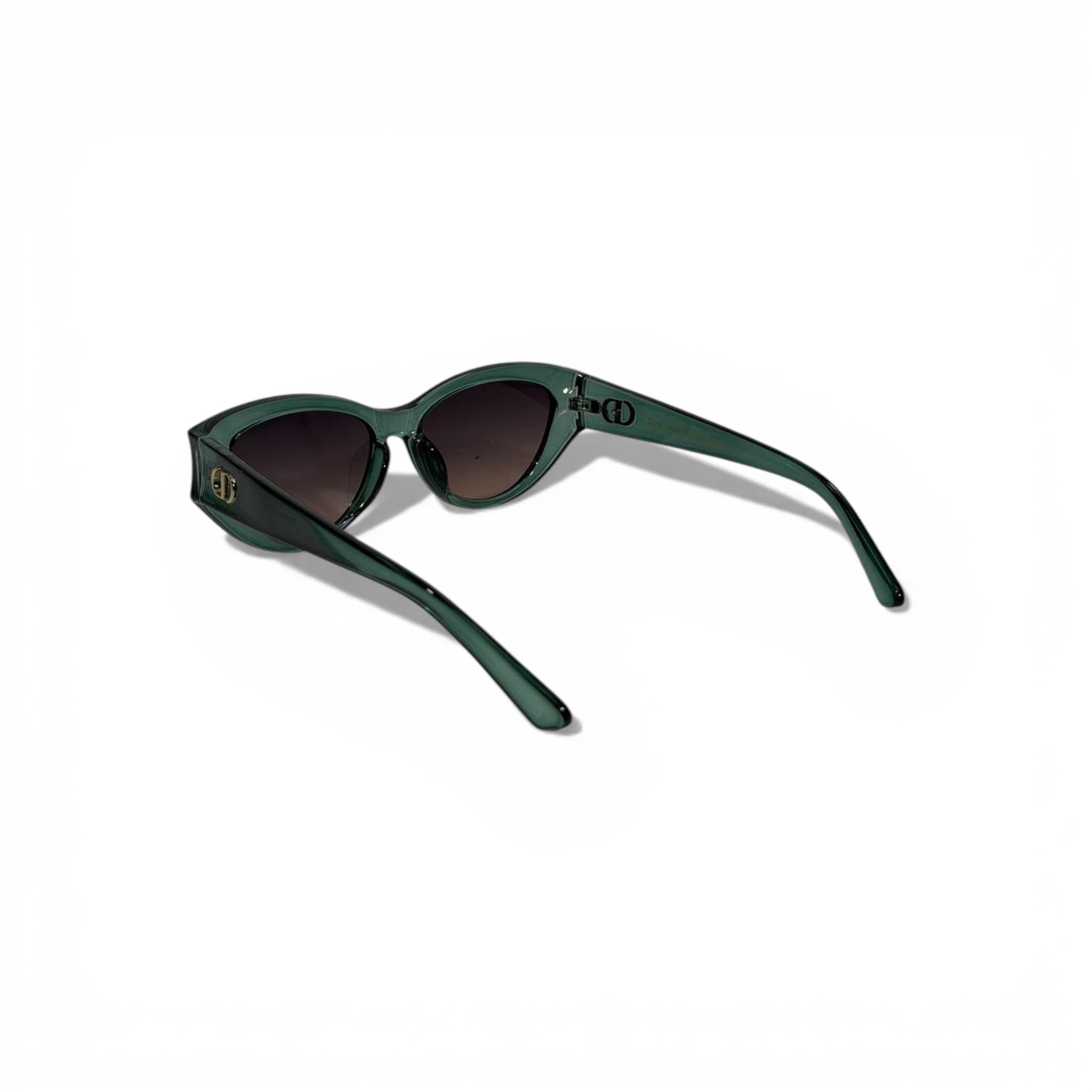 DIOR Green Transparent Signature Sunglasses – Modern Elegance 🕶️✨