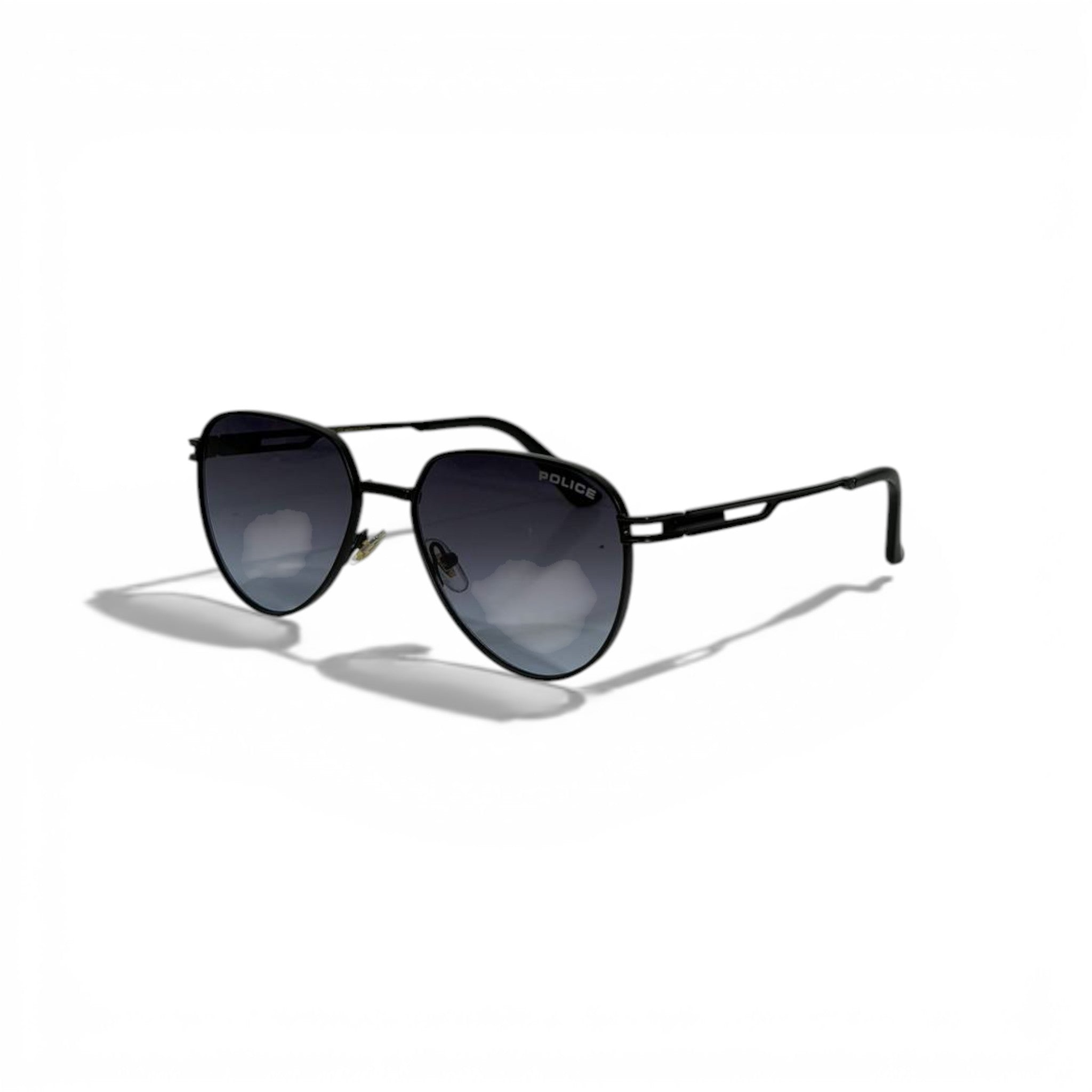 POLICE Black Metal Aviator Sunglasses – Bold & Powerful Style 🕶️🔥