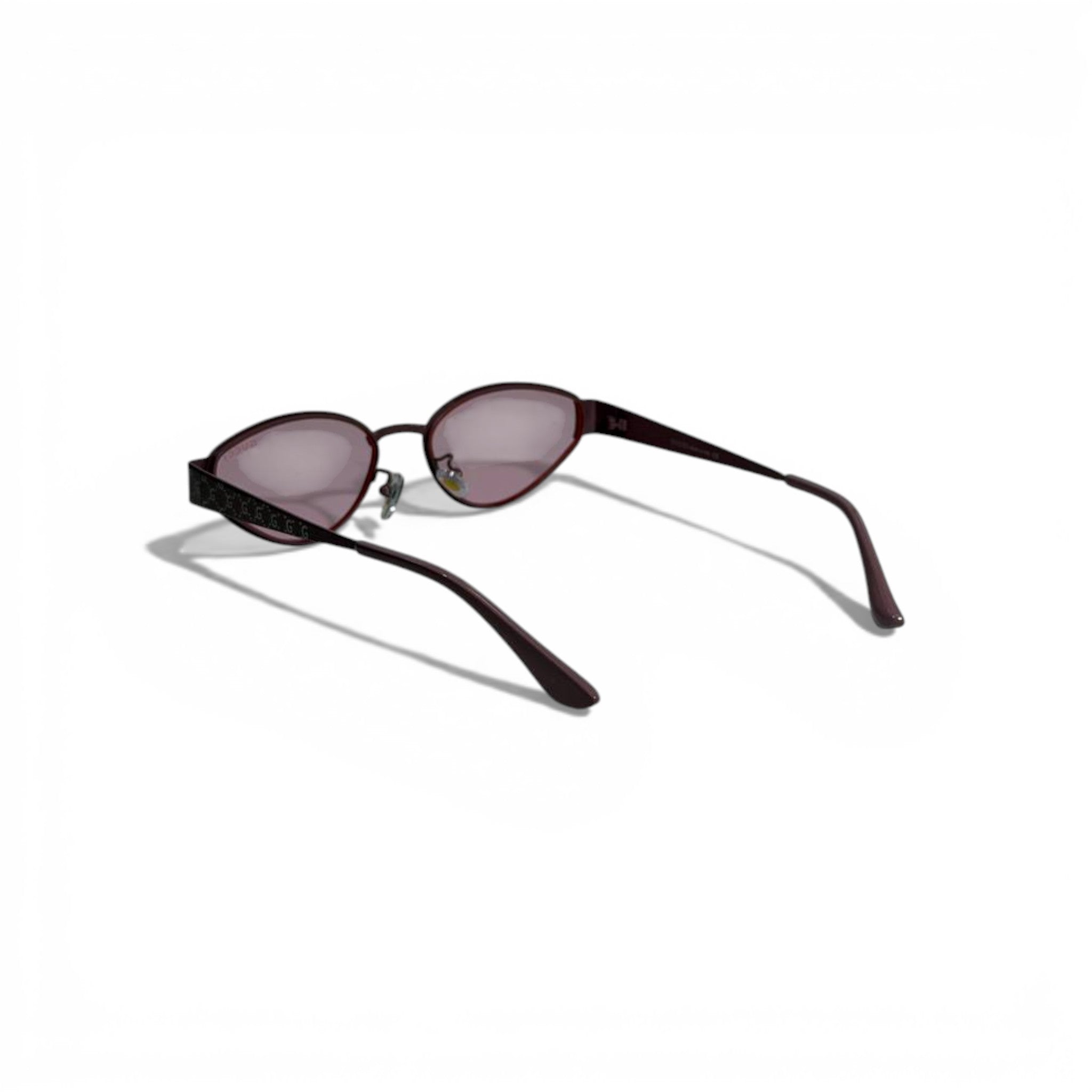 💗 GUCCI Oval Sunglasses – Burgundy Frame & Pink Lenses | Luxury Designer Eyewear 💗