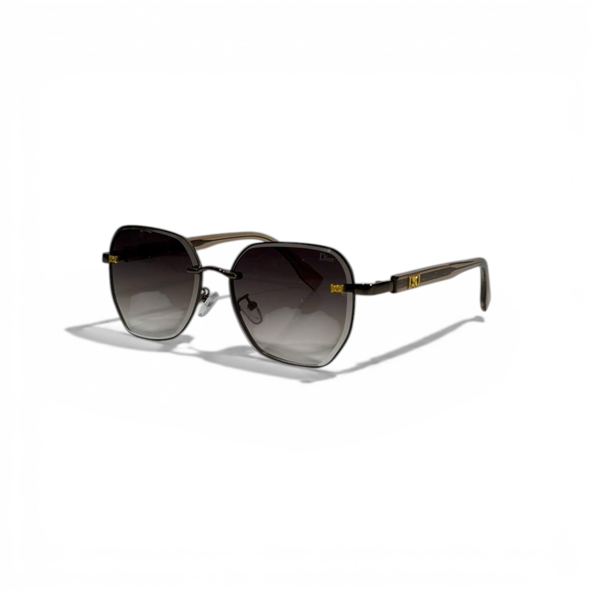 š¤ DIOR Square Sunglasses ā Grey Gradient Lenses & Gold Logo Details | Luxury Designer Eyewear š¤