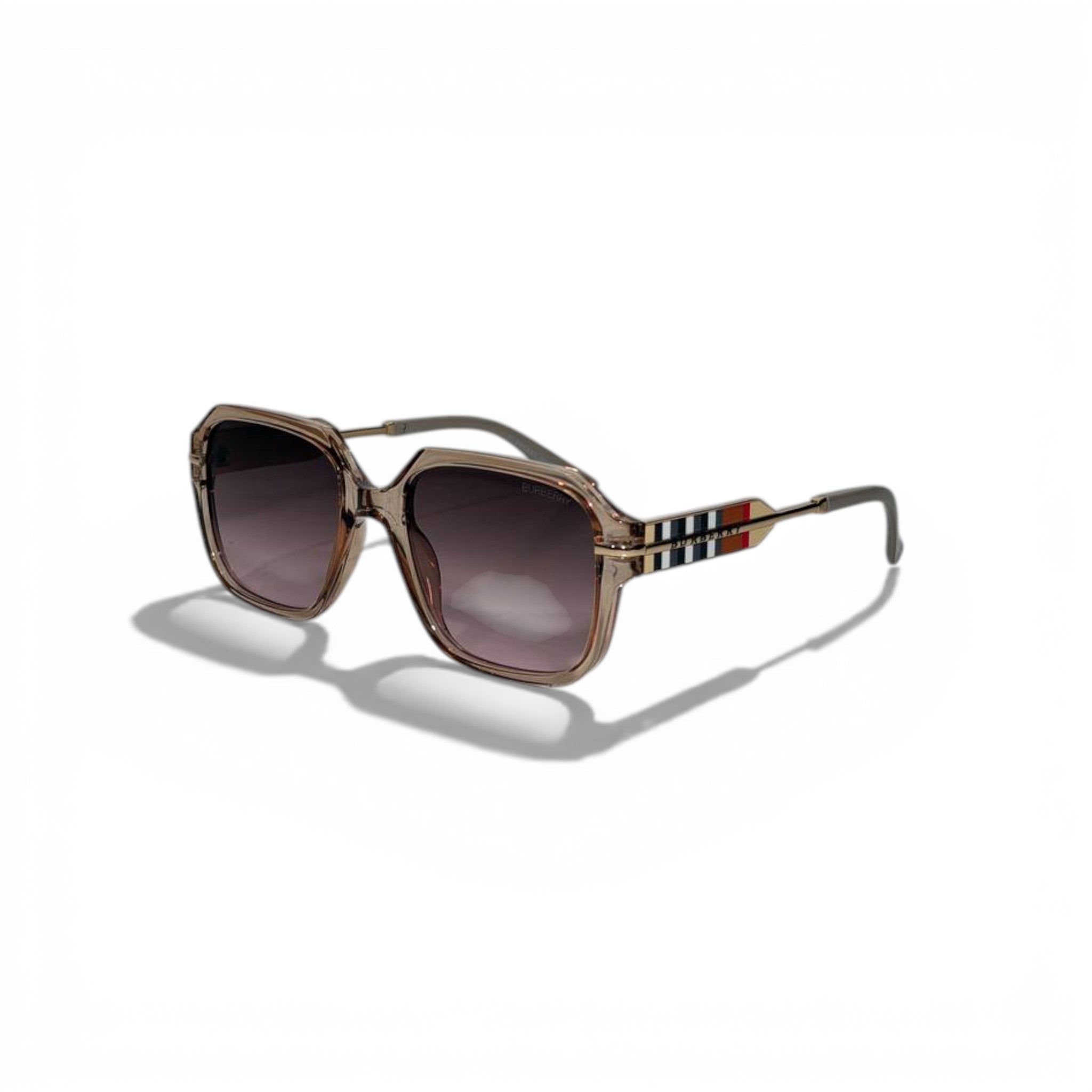 š¤ BURBERRY Oversized Square Sunglasses ā Nude Frame & Gradient Lenses | Luxury Designer Eyewear š¤