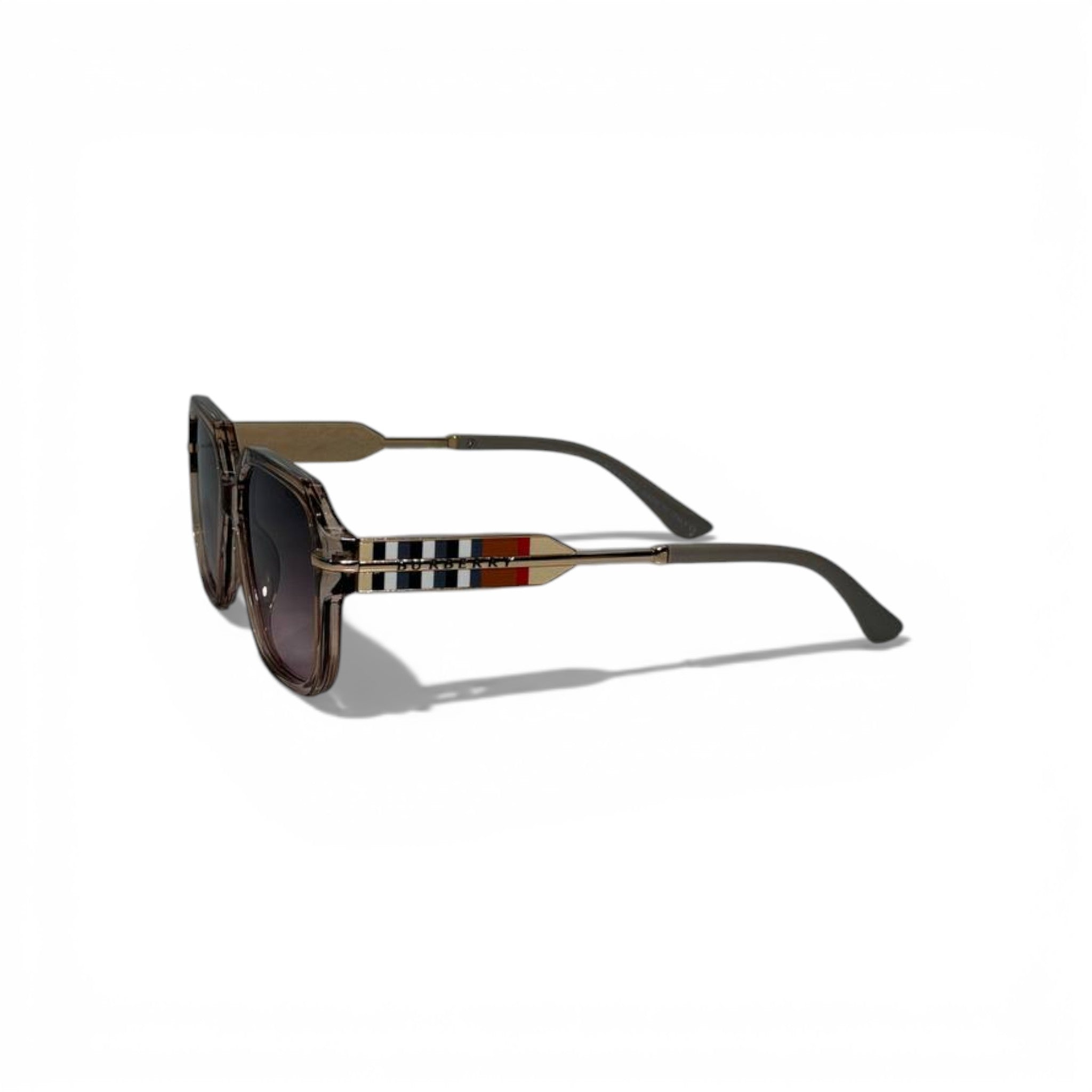 š¤ BURBERRY Oversized Square Sunglasses ā Nude Frame & Gradient Lenses | Luxury Designer Eyewear š¤