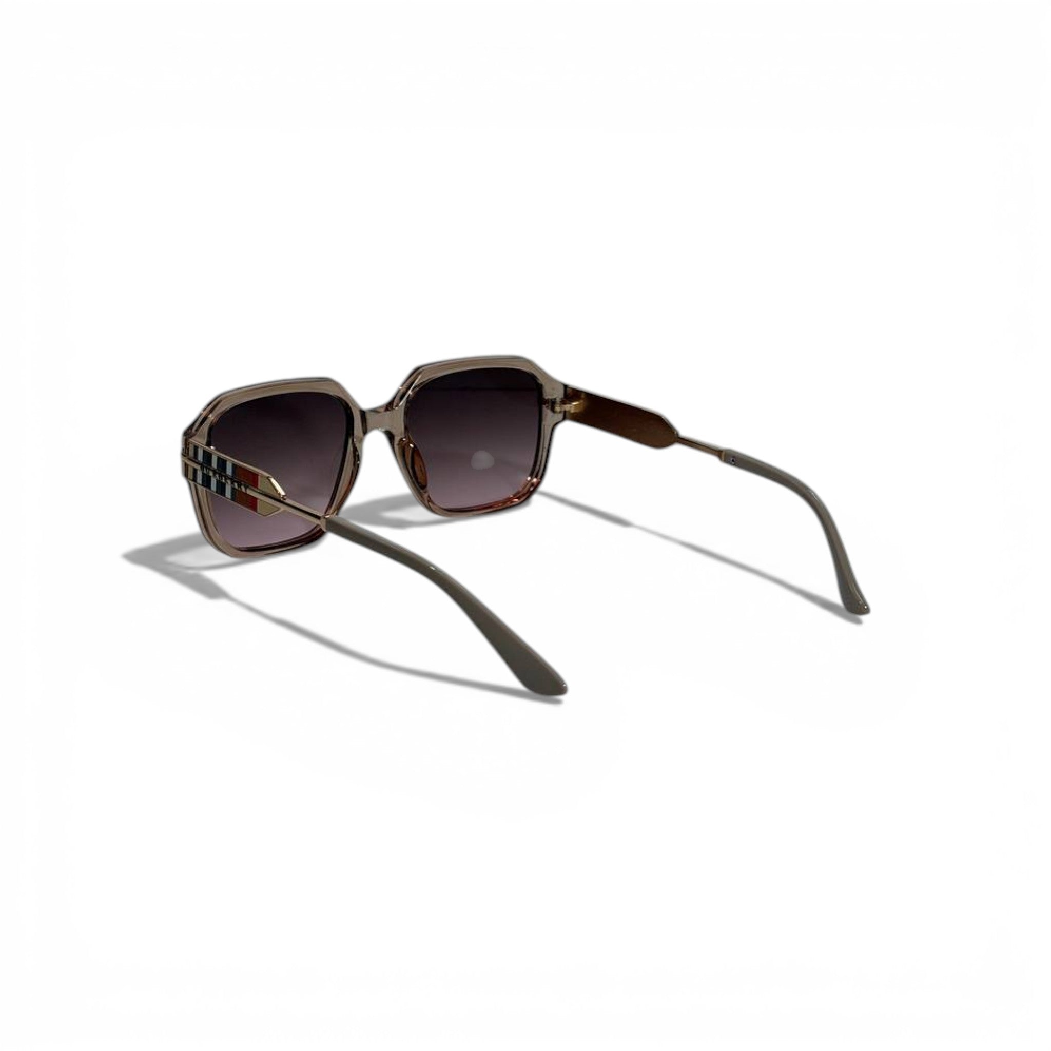 š¤ BURBERRY Oversized Square Sunglasses ā Nude Frame & Gradient Lenses | Luxury Designer Eyewear š¤