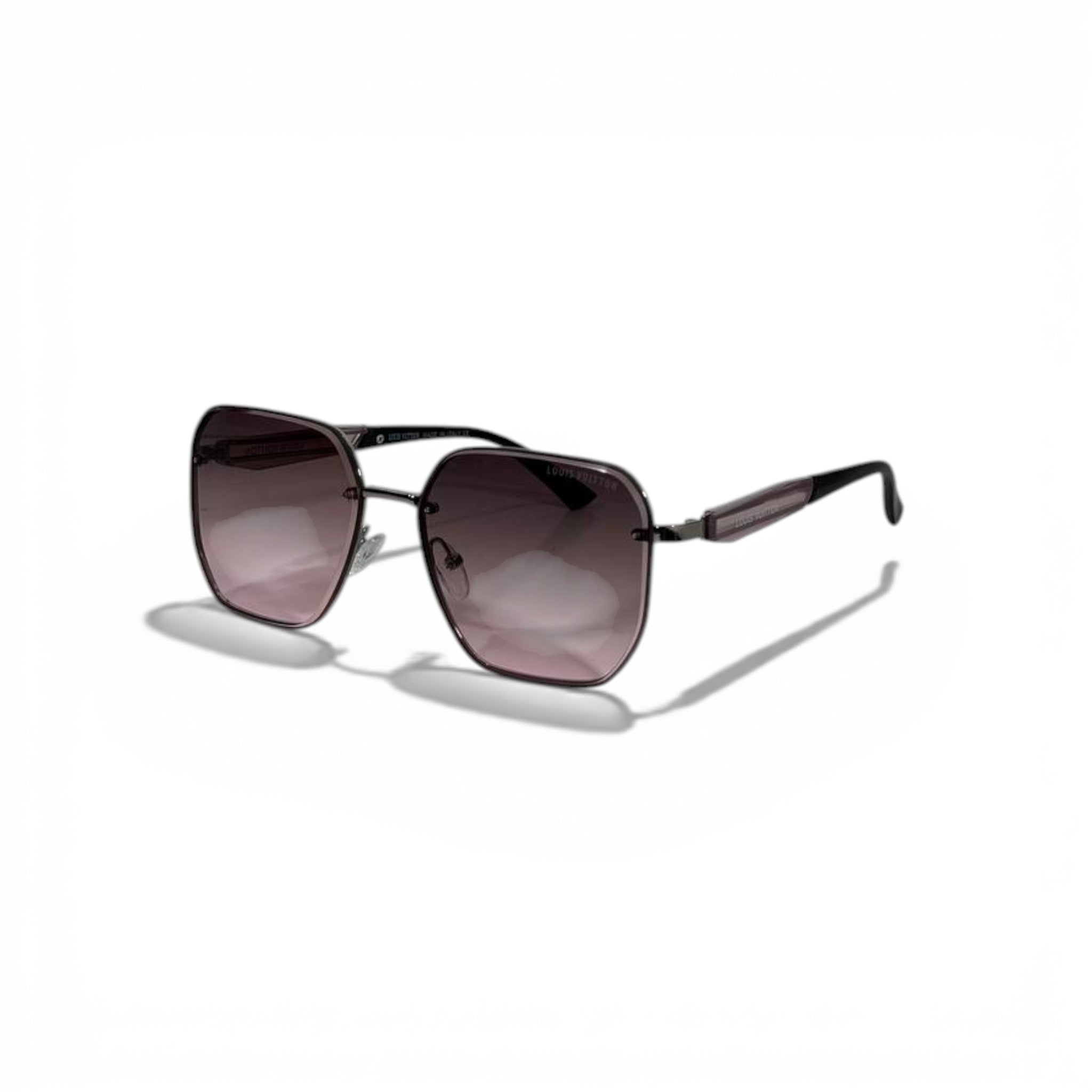 💗 LOUIS VUITTON Square Sunglasses – Pink Gradient Lenses & Metal Frame | Luxury Designer Eyewear 💗