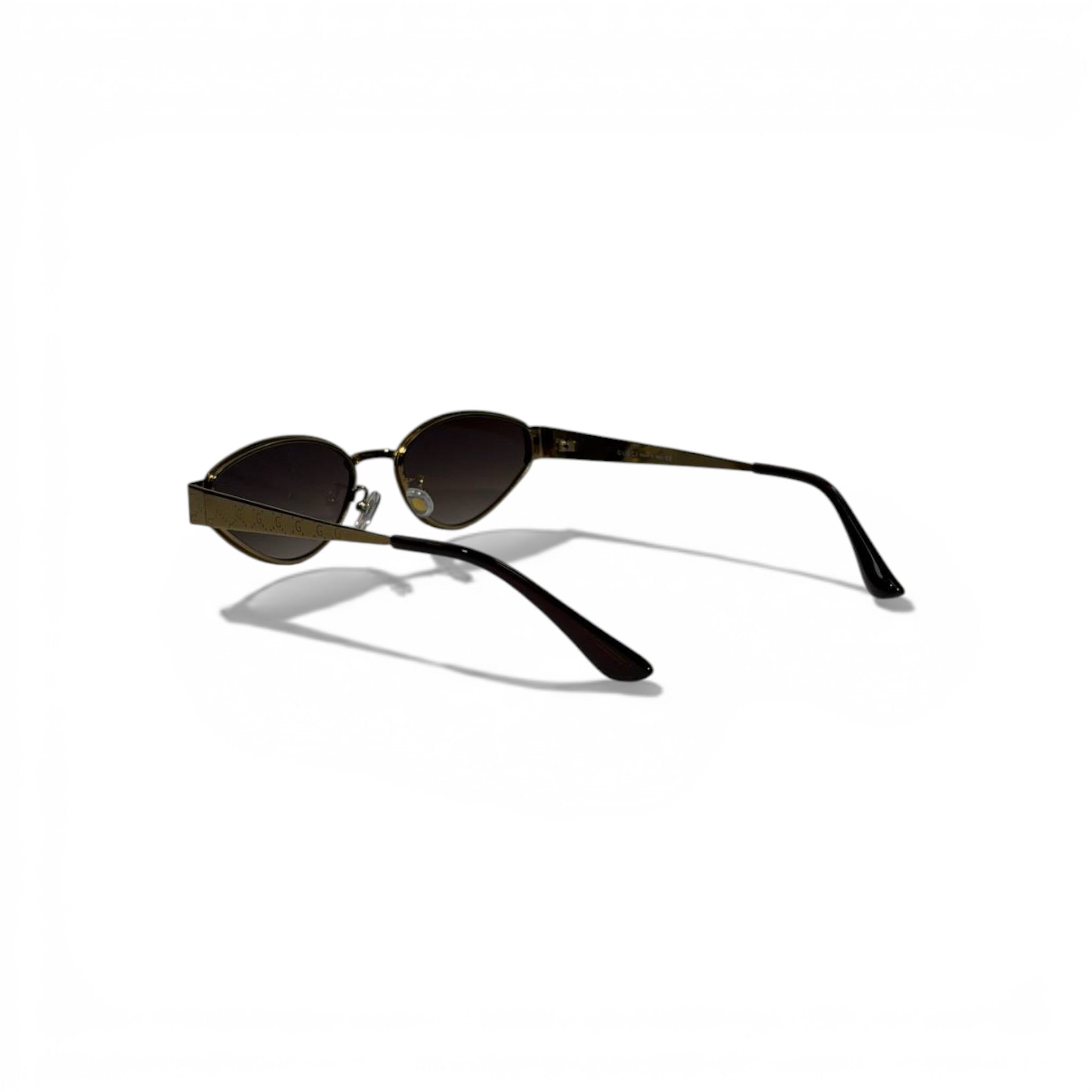 🕶️ Gucci Luxury Gold Oval Sunglasses – Iconic GG Monogram | Premium Designer Eyewear